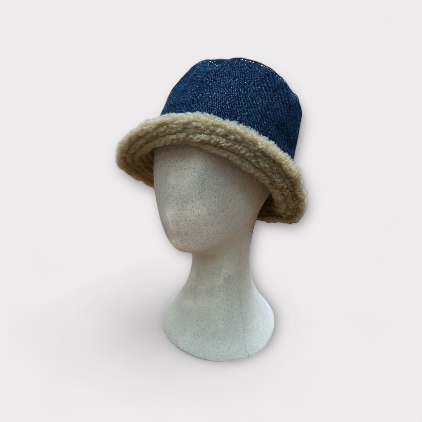 Cappello Invernale Bucket Pescatore Donna Blu