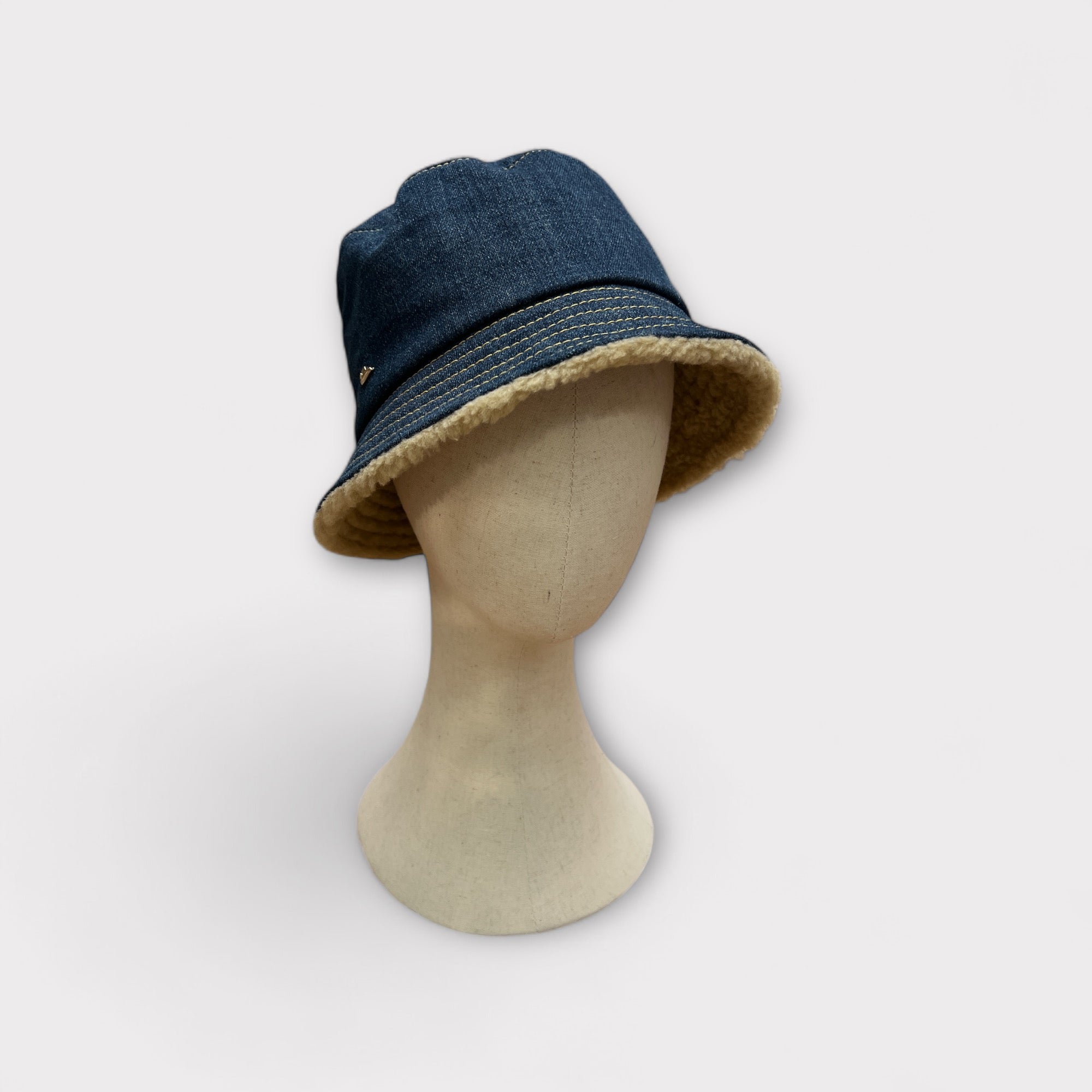 Cappello Invernale Bucket Pescatore Donna Blu