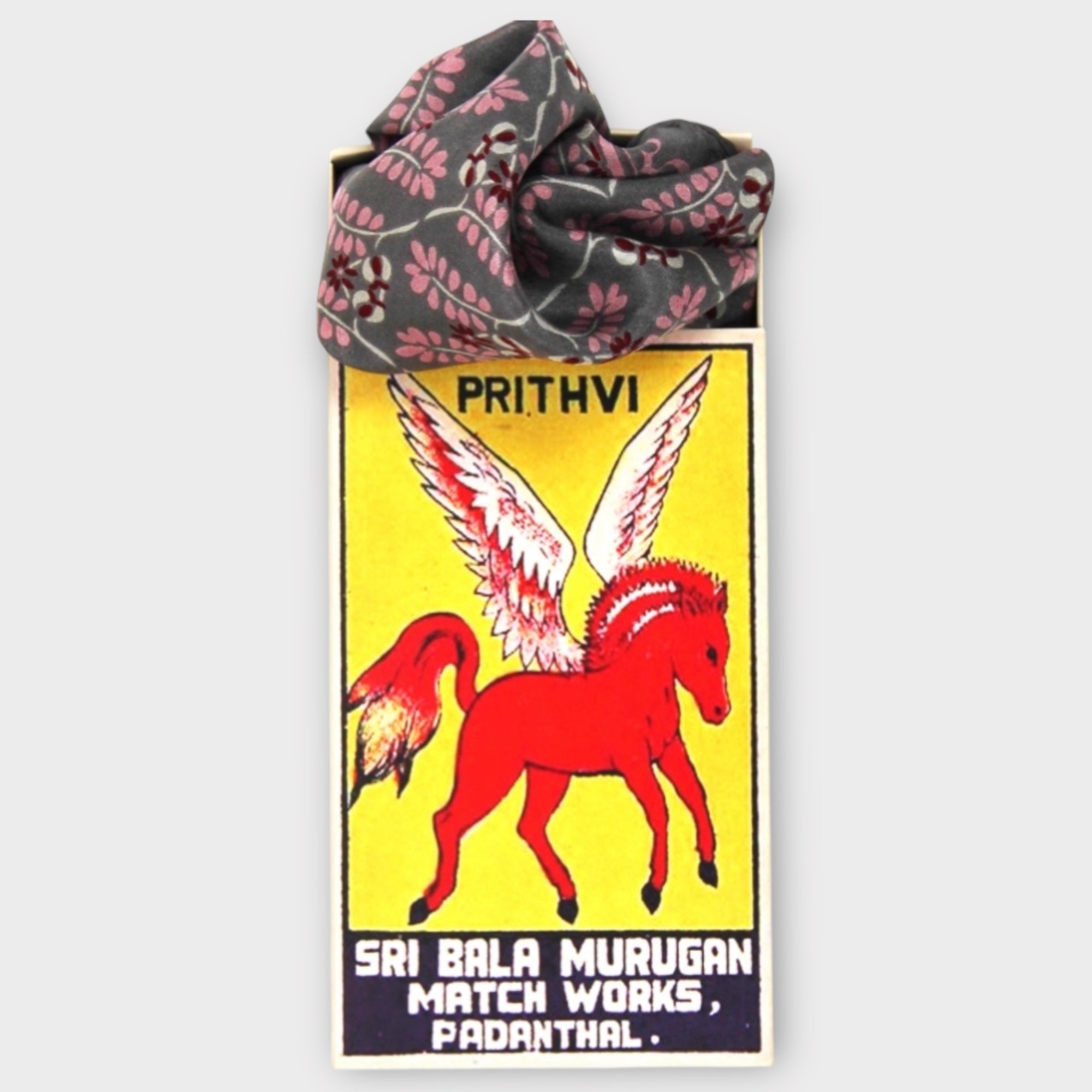 Foulard In Pura Seta 50 x 50 cm Albertine In Scatola Vintage