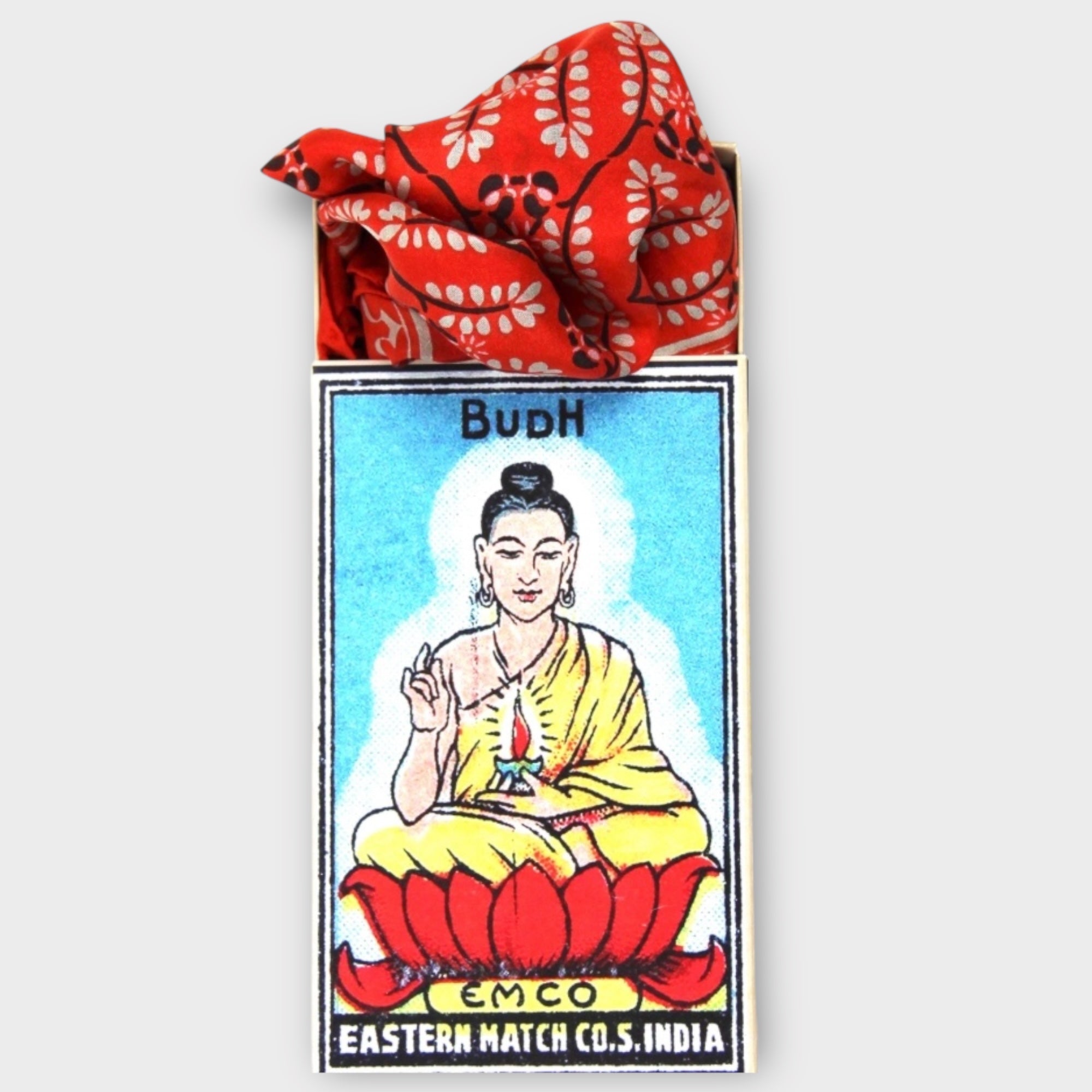 Foulard In Pura Seta 50 x 50 cm Albertine In Scatola Vintage