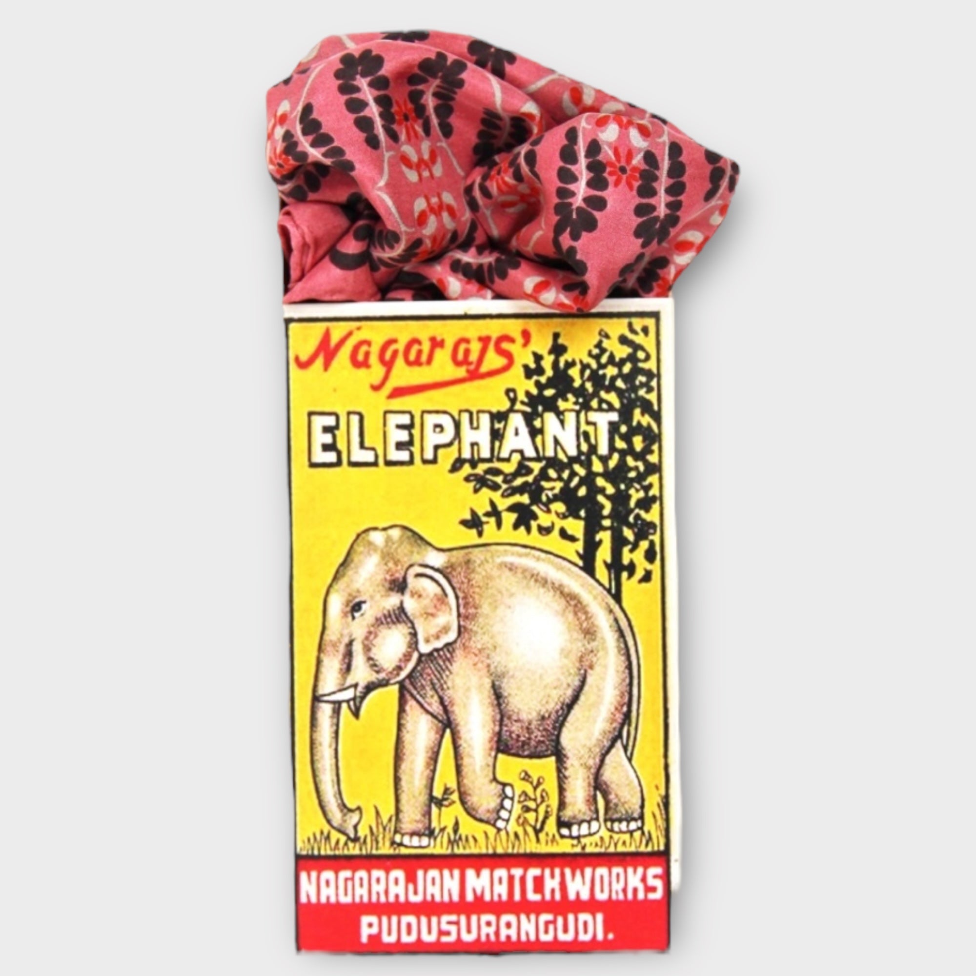 Foulard In Pura Seta 50 x 50 cm Albertine In Scatola Vintage