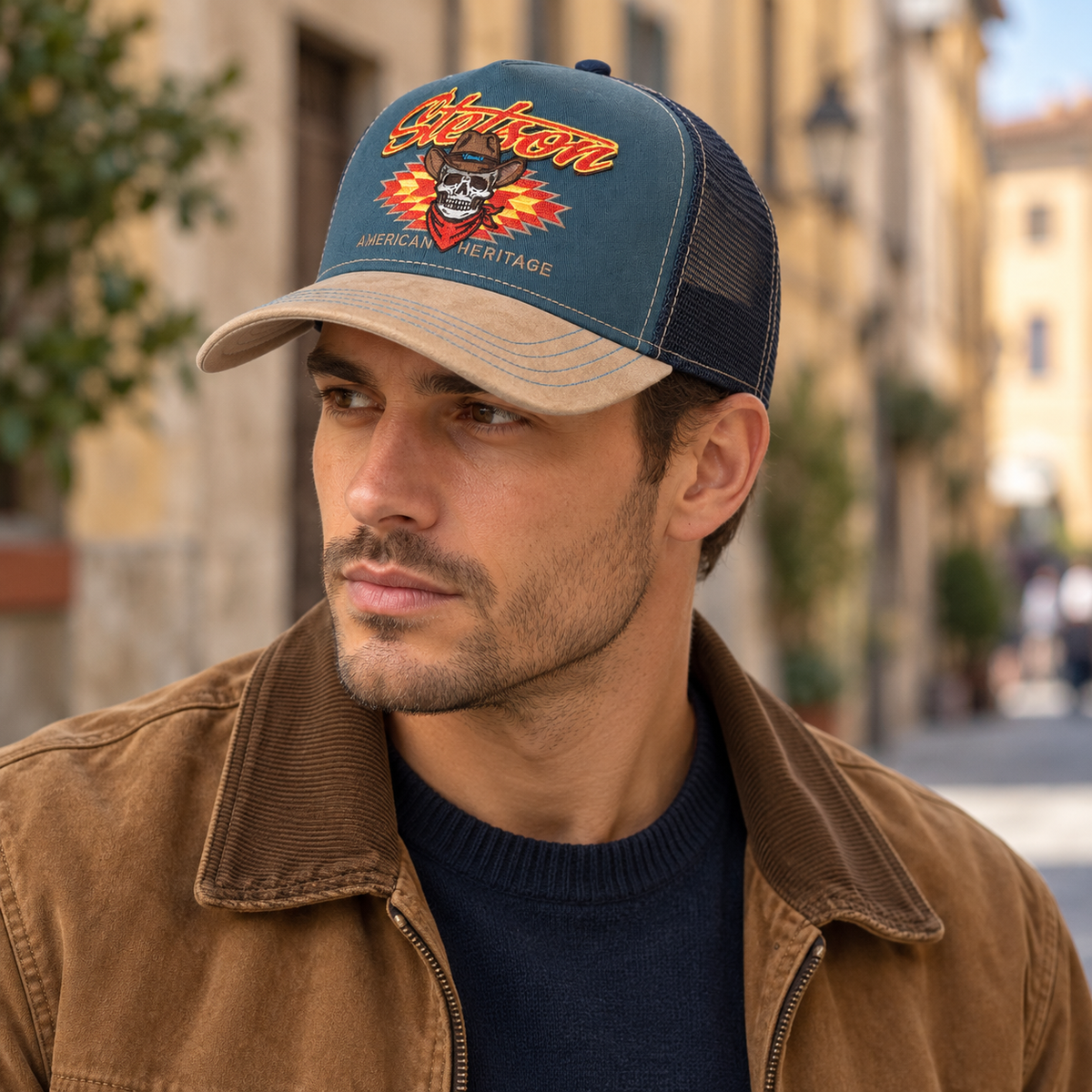 Baseball Trucker Cap Stetson Cowboy