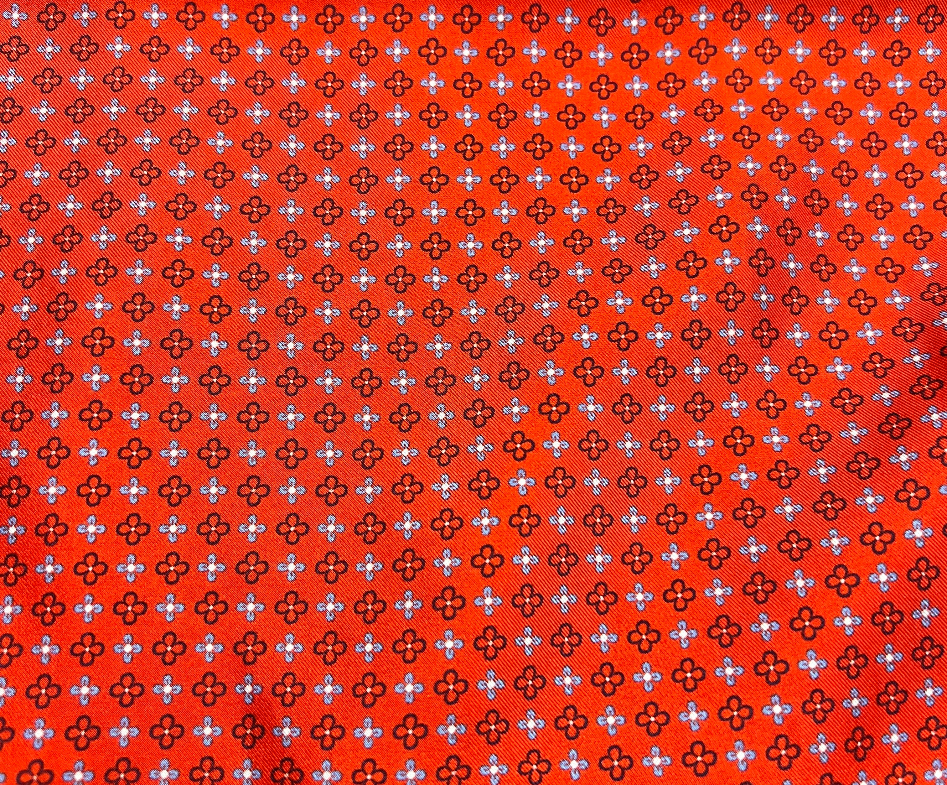 Sciarpa Uomo Rossa In Twill di Pura Seta 40 x 160cm