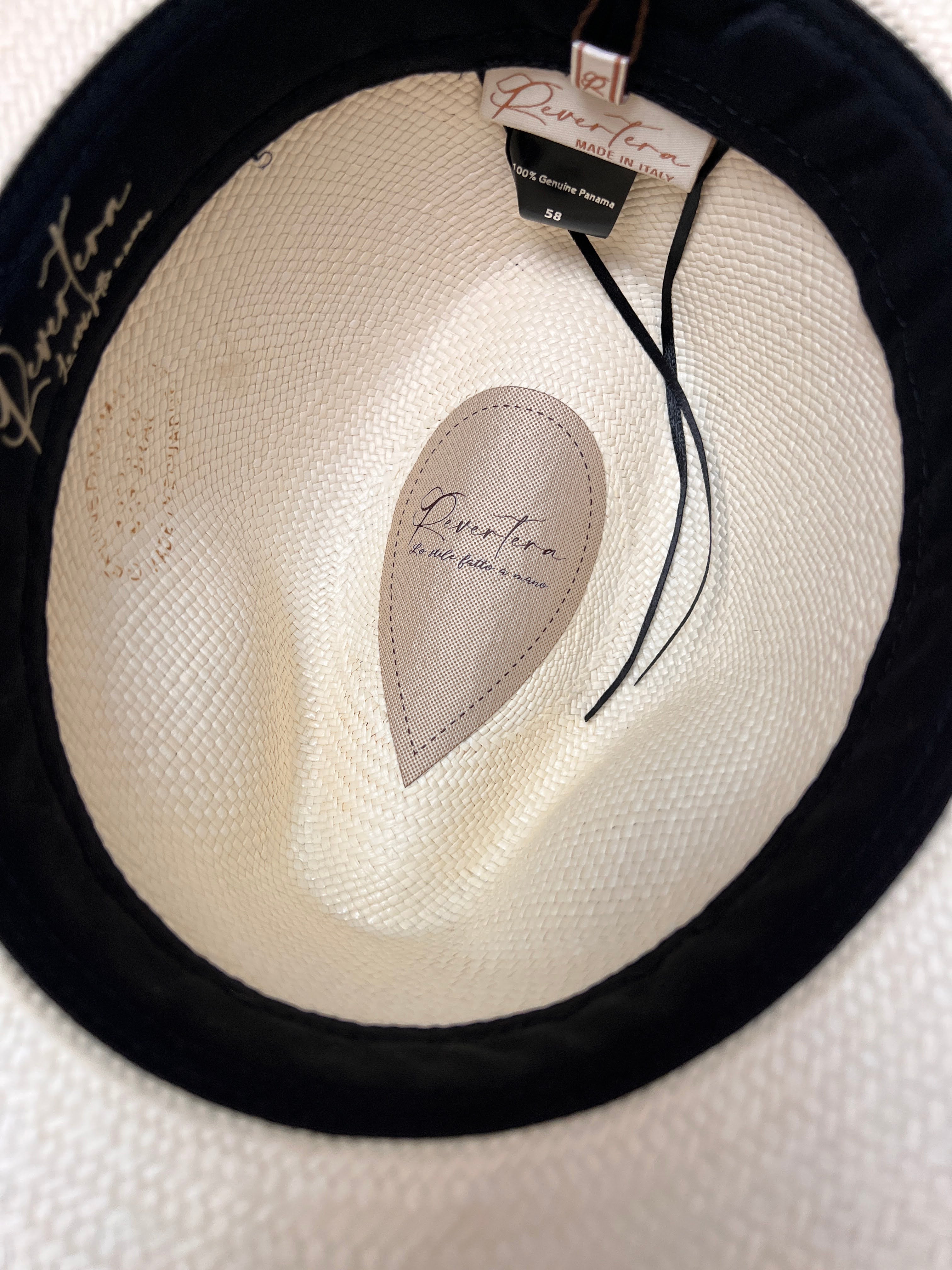 Cappello Panama Originale In Paglia Toquilla  Sbiancato