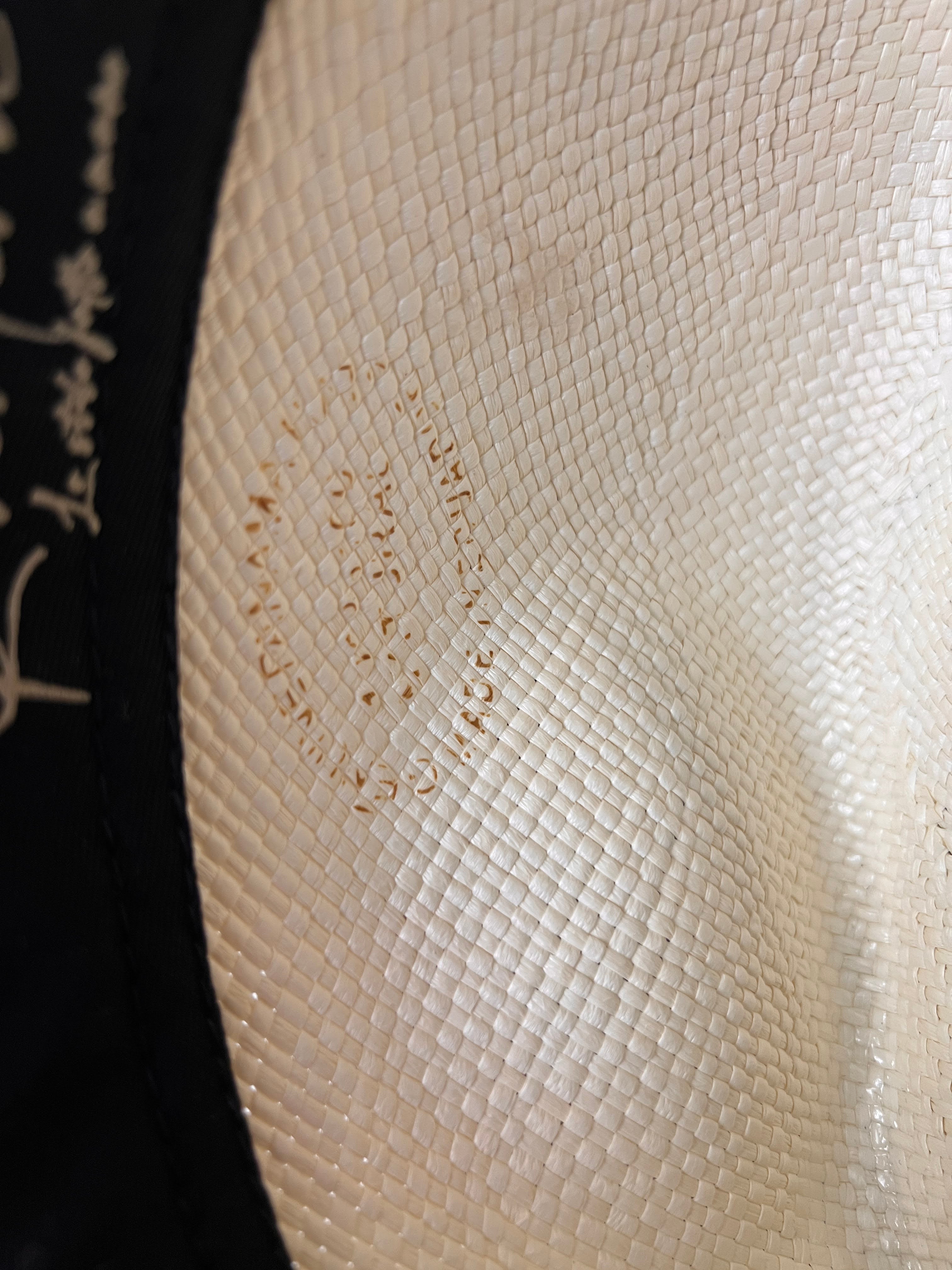 Cappello Panama Originale In Paglia Toquilla  Sbiancato