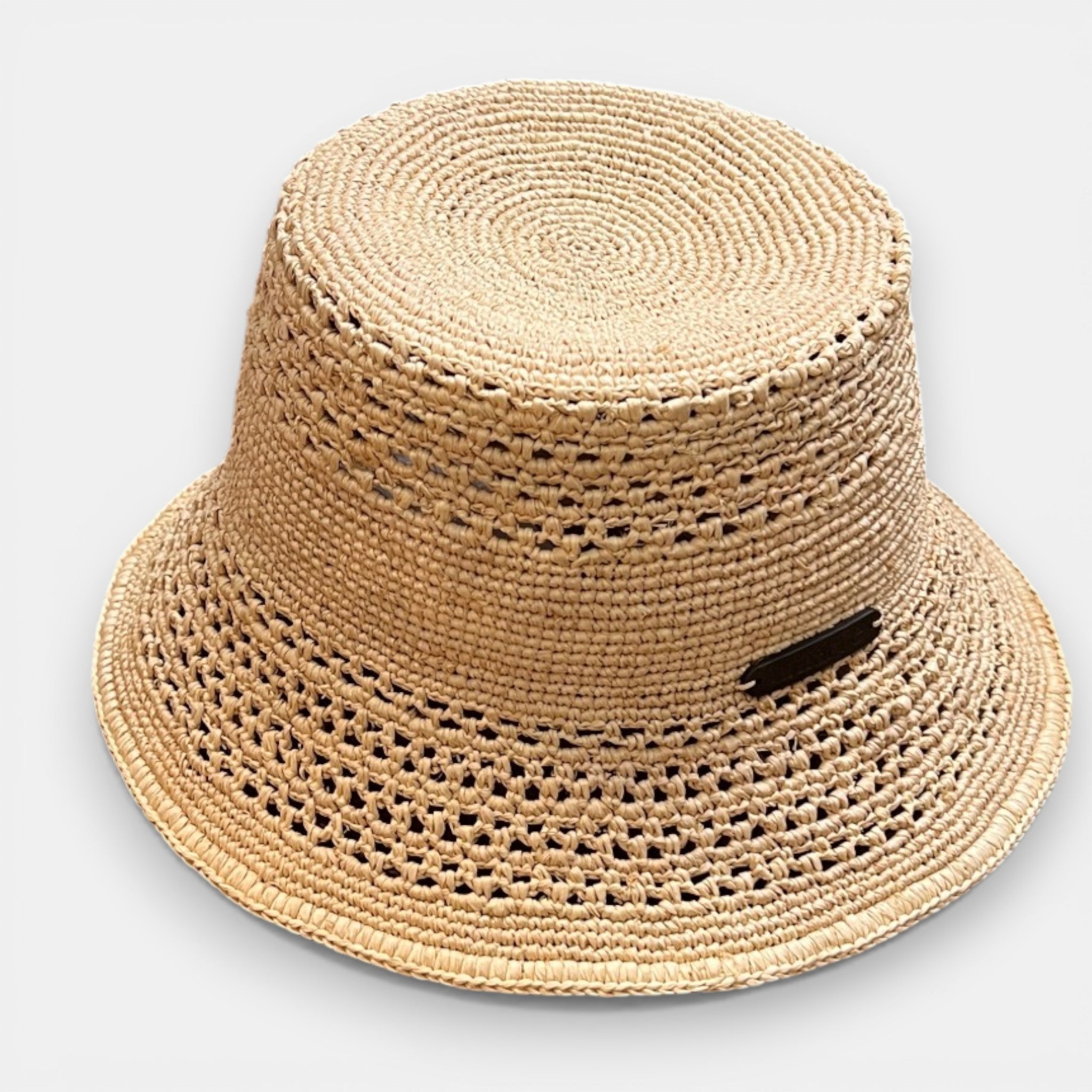 Cappello Cloche Estivo in Raffia Crochet - Cappelleria Bacca