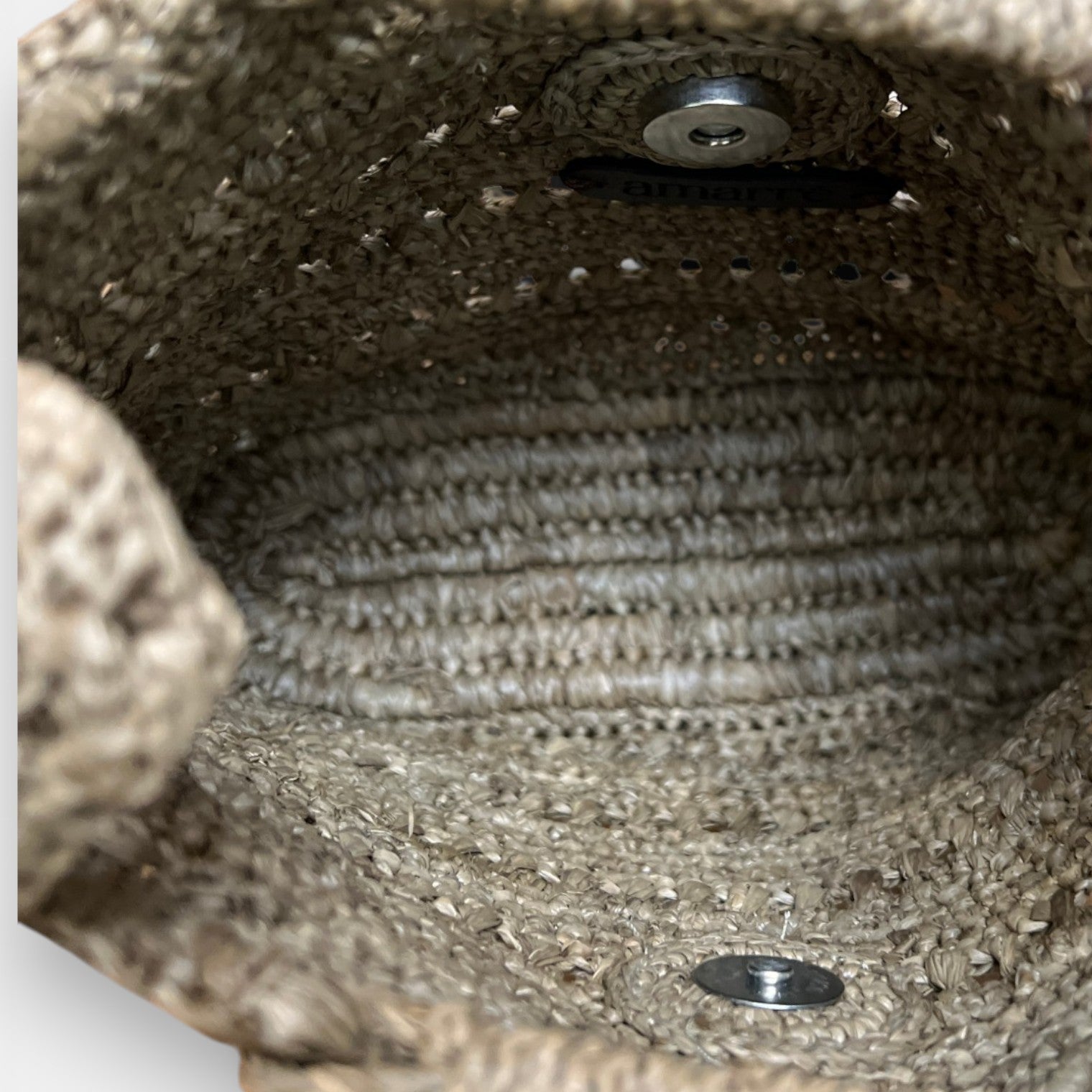 Borsetta in Raffia Crochet con Tracolla