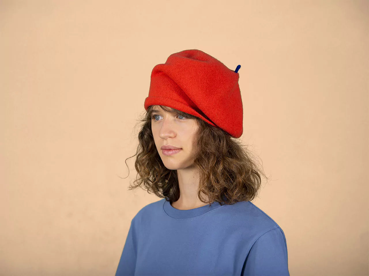 Basco Donna In Panno Di Lana "Roll up Beret Felix" Kopka