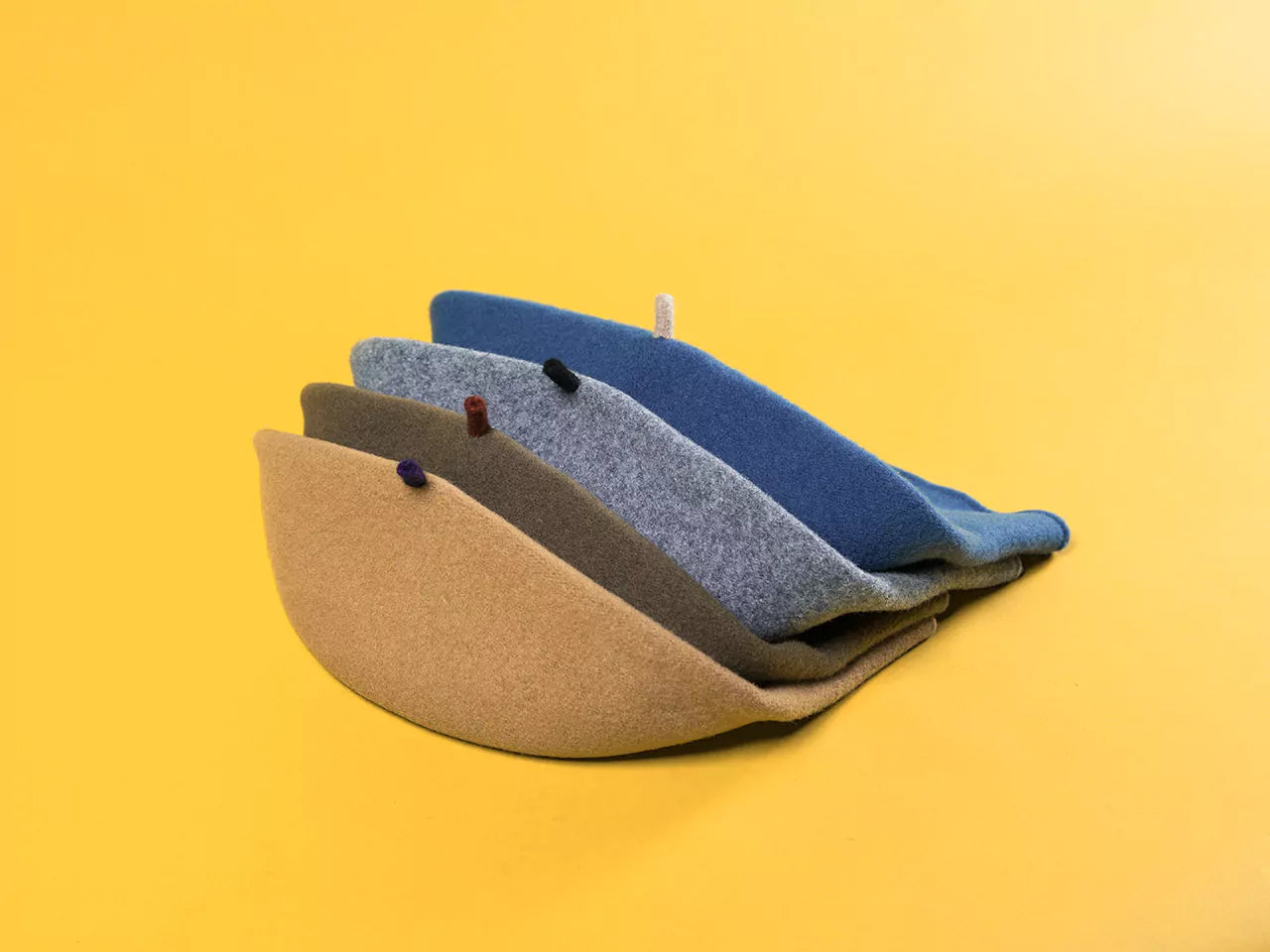 Basco Donna In Panno Di Lana "Roll up Beret Felix" Kopka