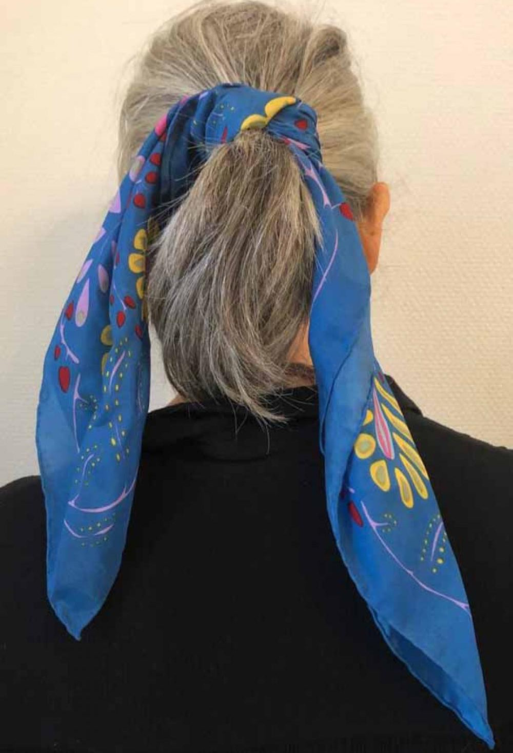 Foulard in Pura Seta 50x50 cm Marushka In Scatola Vintage
