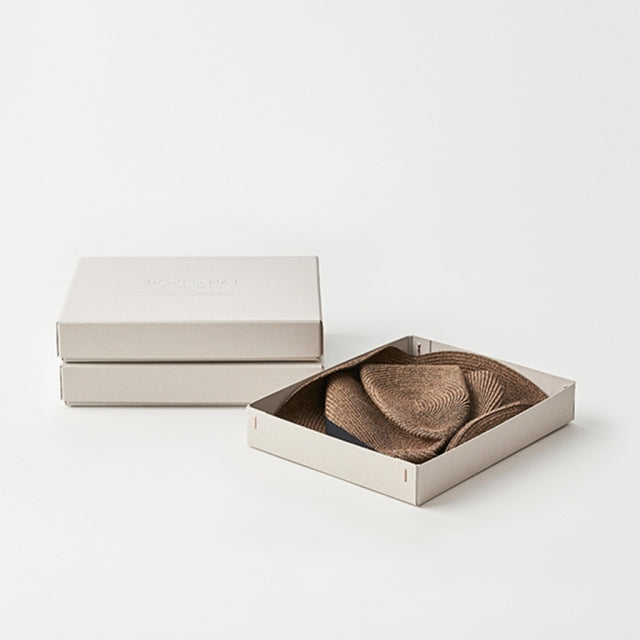 Cappello Estivo Boxed Hat Donna In Paglia Pieghevole - Mature Ha -Ala 6,5 cm