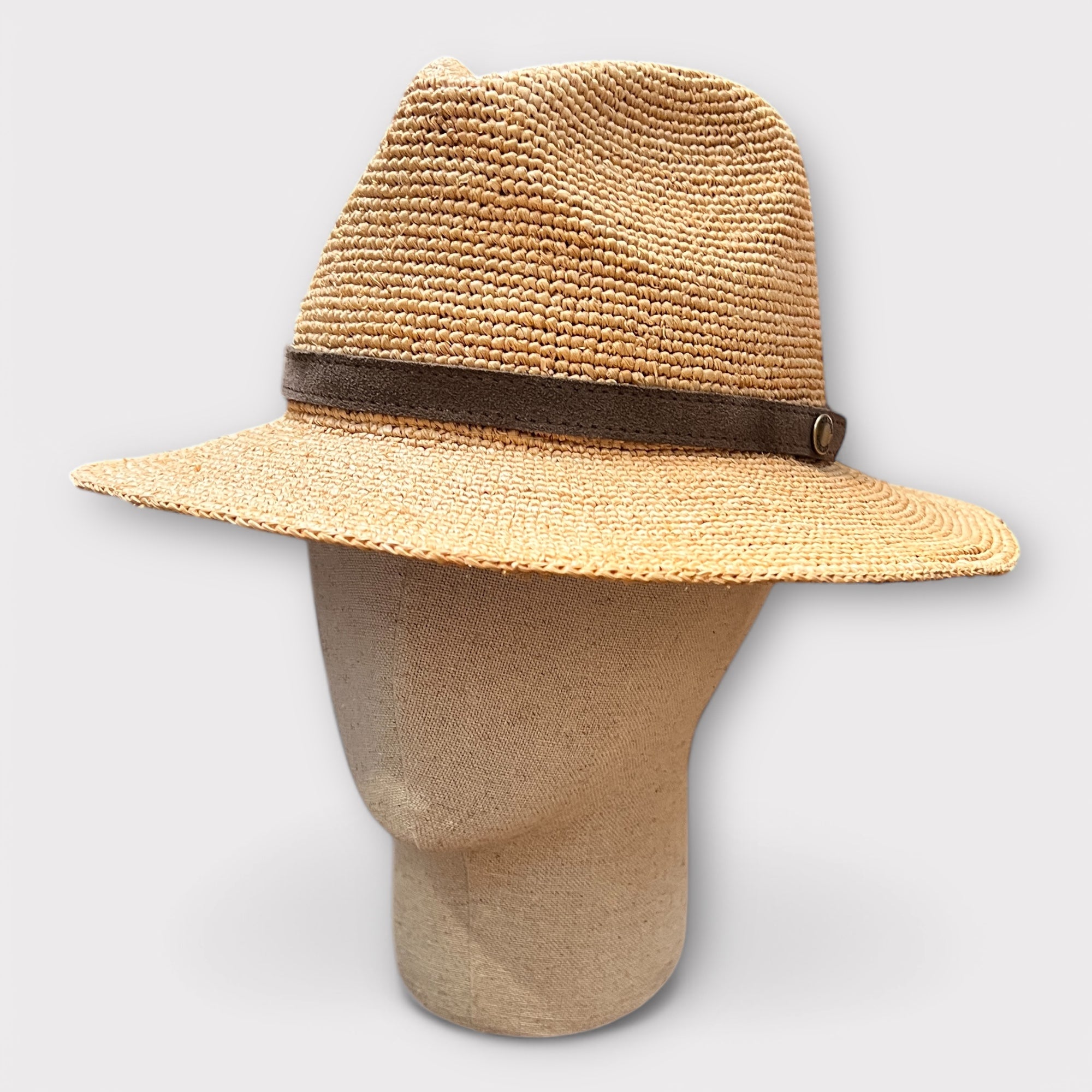 Cappello Stetson Arrotolabile In Raffia Crochet