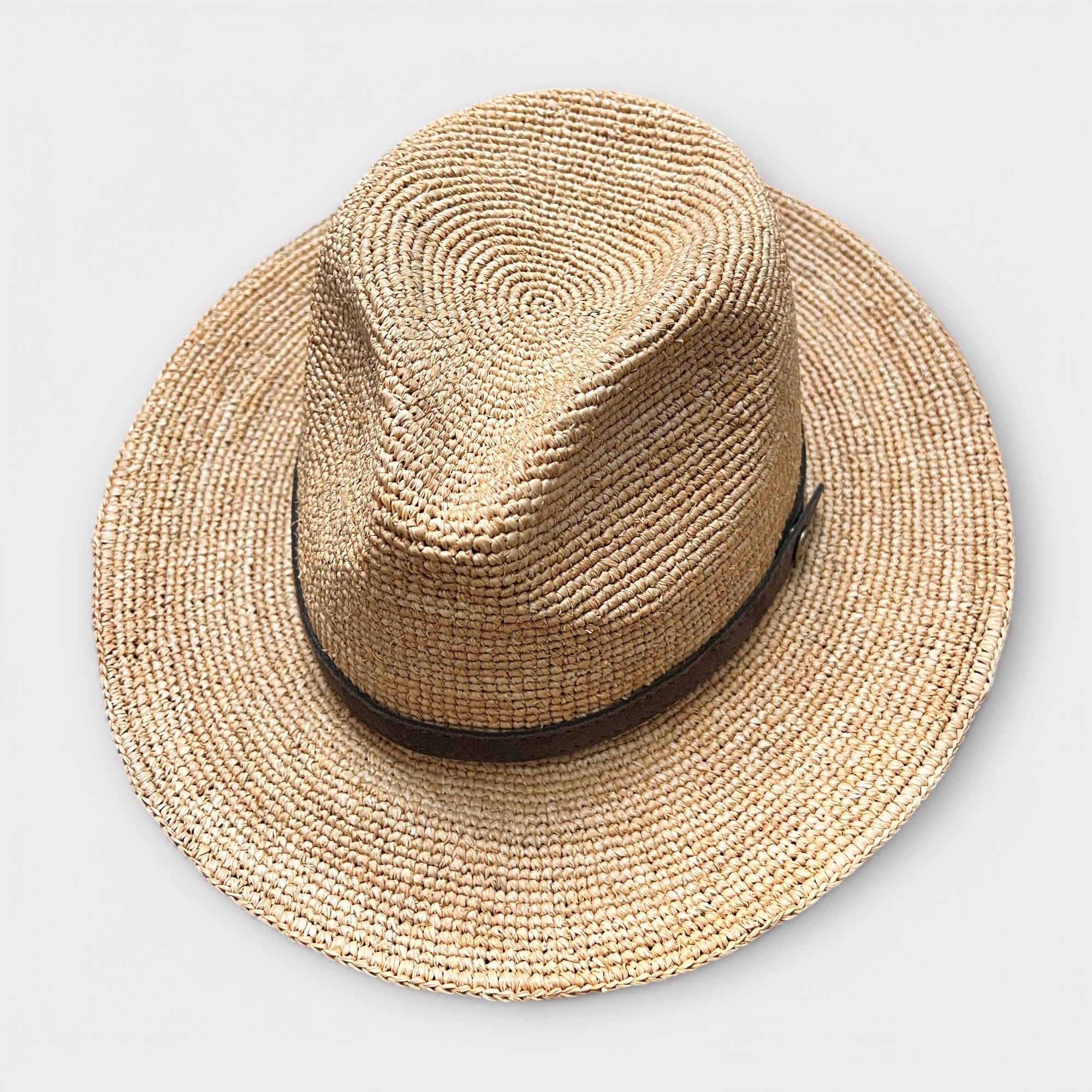 Cappello Stetson Arrotolabile In Raffia Crochet