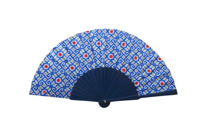 Ventaglio Con Stecche In Osso Decorato A Motivi Floreali. | Stadion - Foto 5