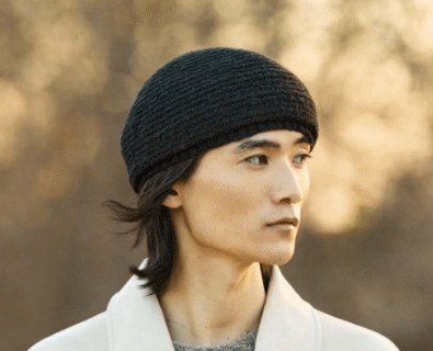 Basco In Tessuto Di Baby Alpaca E Lana Marrone