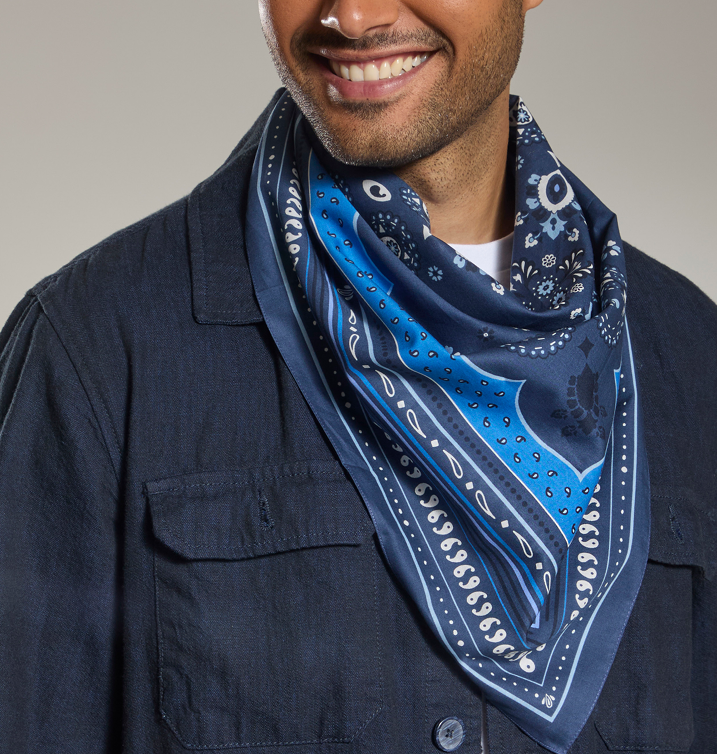 Foulard Unisex 70x70 In Puro Cotone