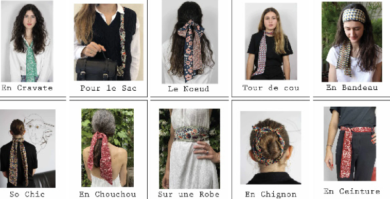 Bandeau Fascia in seta 8x150 cm Sofia