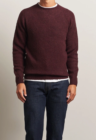 Maglione Unisex In Pura Lana Shaggy Harley Of Scotland