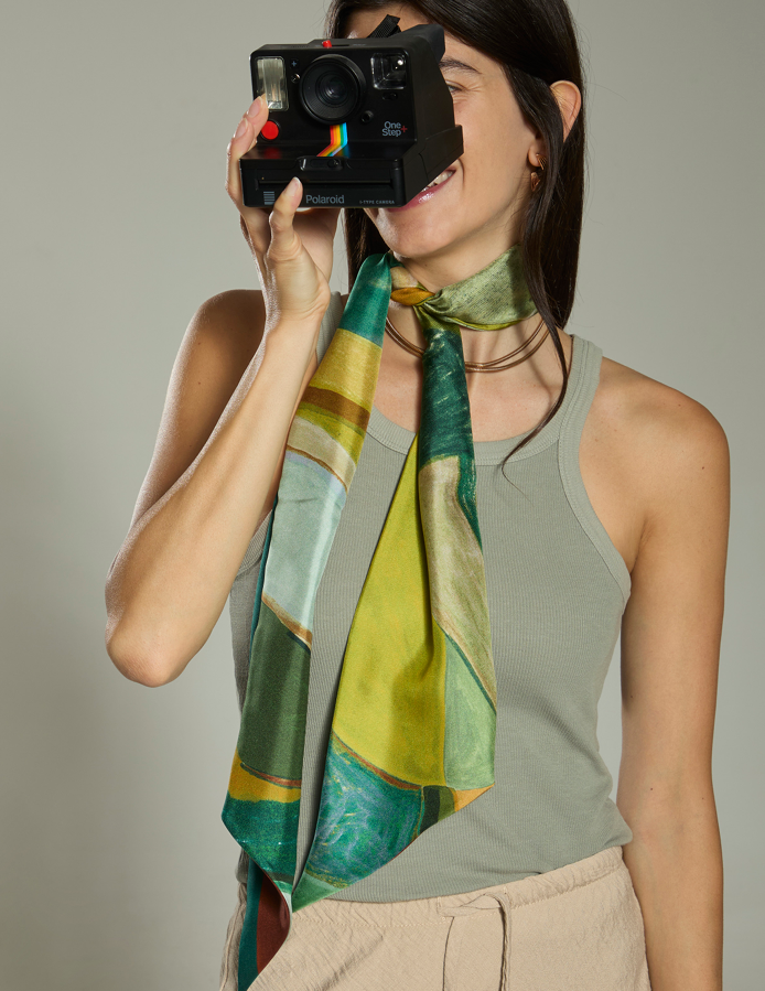 Sciarpa Strangolino 13x140 cm In Twill di Pura Seta Barbieri - Cappelleria Bacca