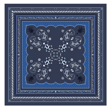 Foulard Unisex 70x70 In Puro Cotone - Cappelleria Bacca