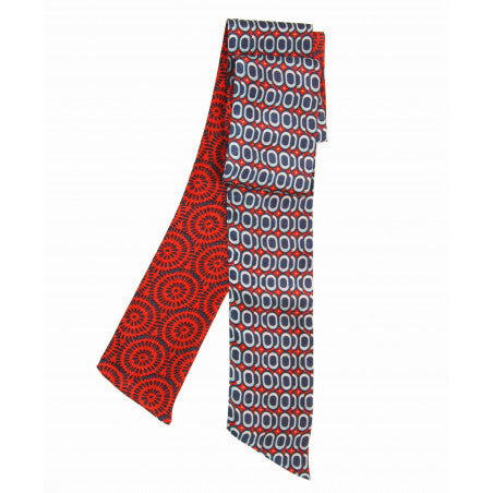 Bandeau Fascia In Seta 8x150 cm Peony - Cappelleria Bacca