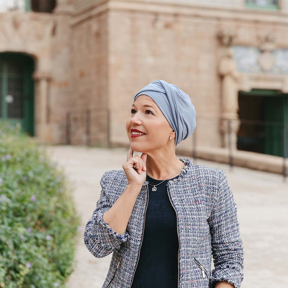 Berretto Turbante Donna In Morbido Bamboo - per Pelli Sensibili