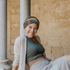 Berretto Turbante Donna In Morbido Bamboo Con Fascia 2 in uno - Per Pelli Sensibili