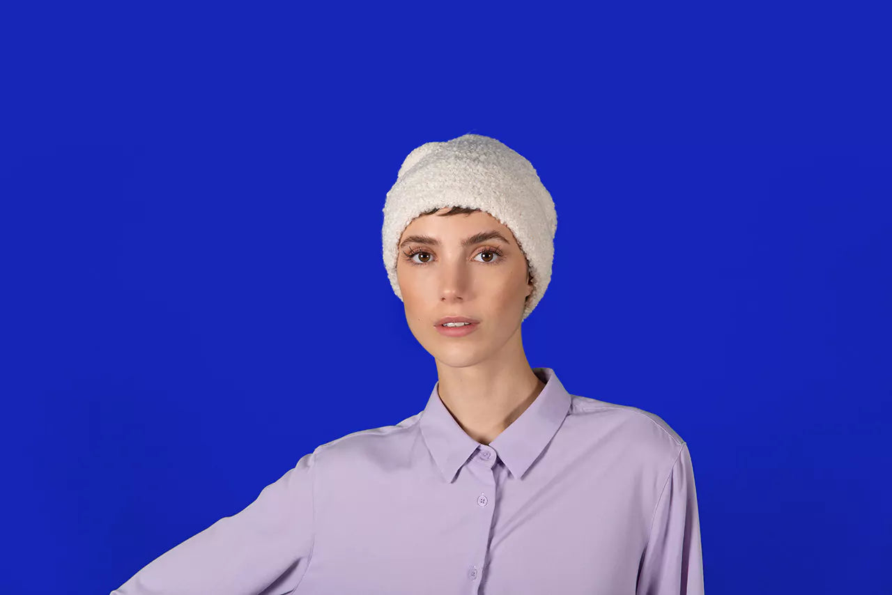 Berretto Beanie In Alpaca E Lana Boucle' "Shaun" Kopka