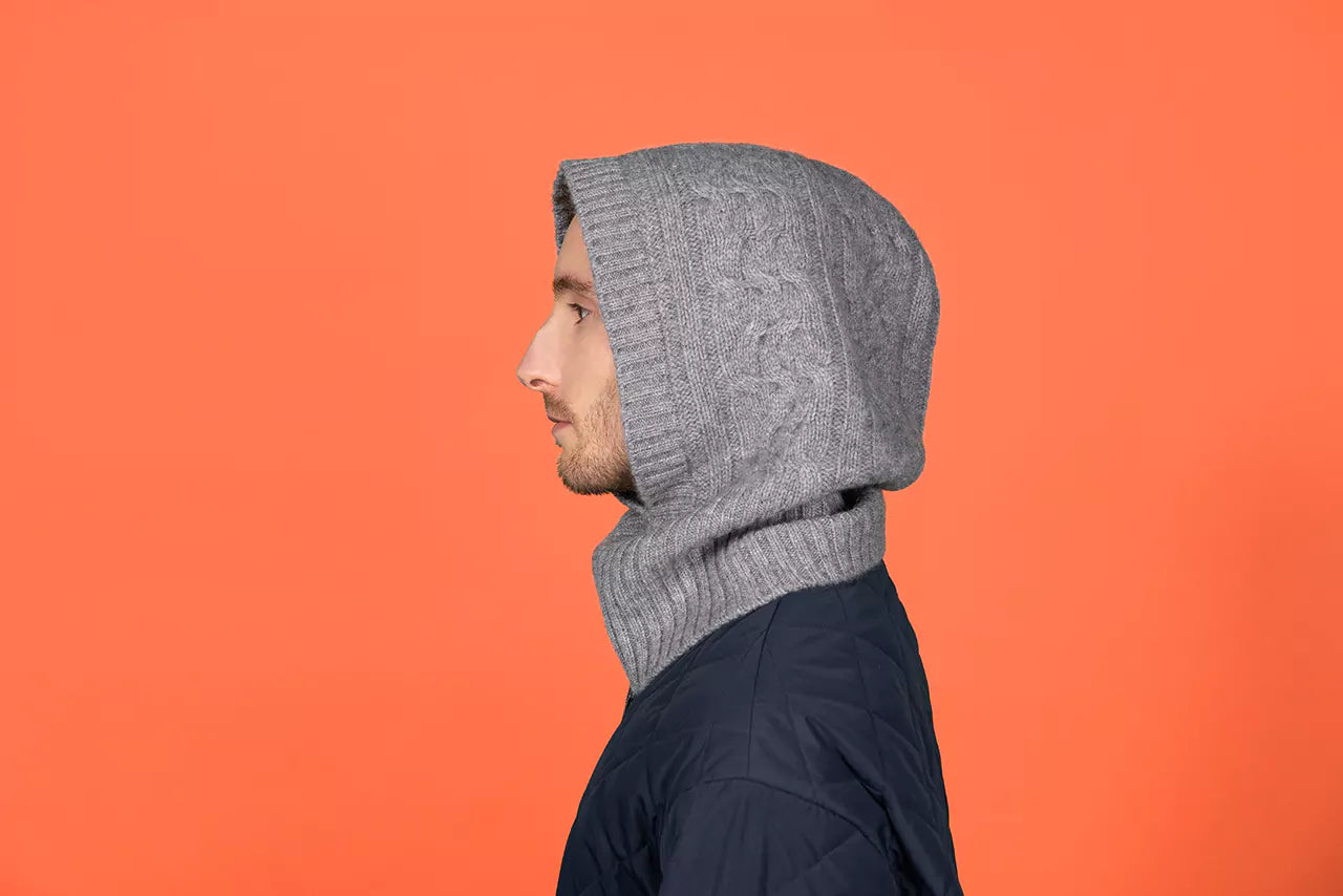 Balaclava Unisex In Maglia Di Puro Cashmere