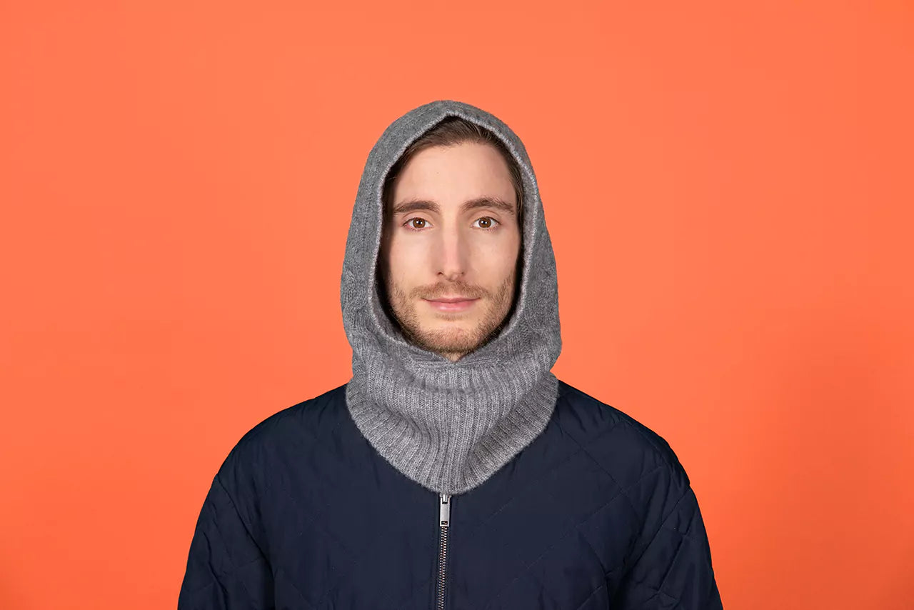 Balaclava Unisex In Maglia Di Puro Cashmere