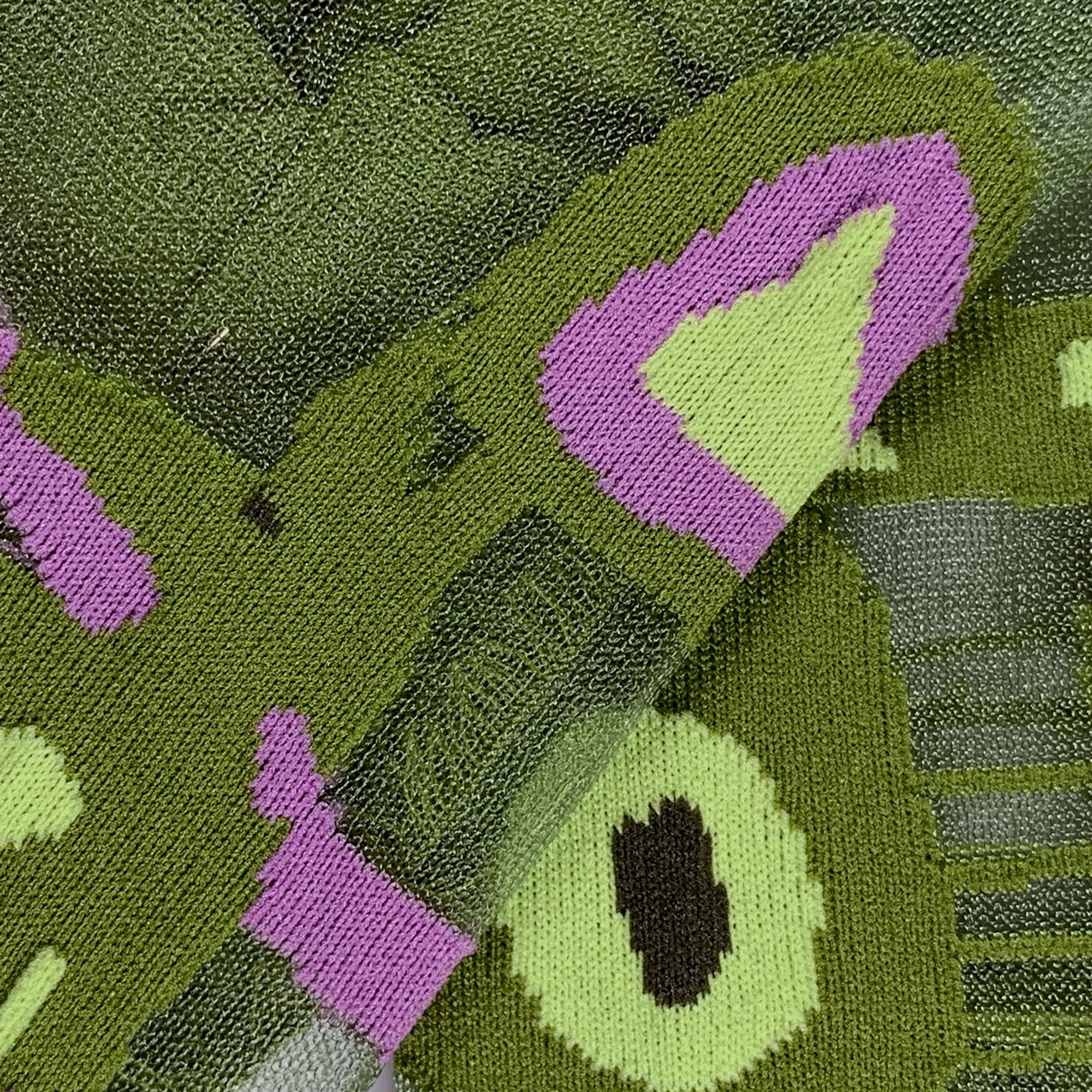 Calzini Spaiati In Cotone E Tulle Fox Tail