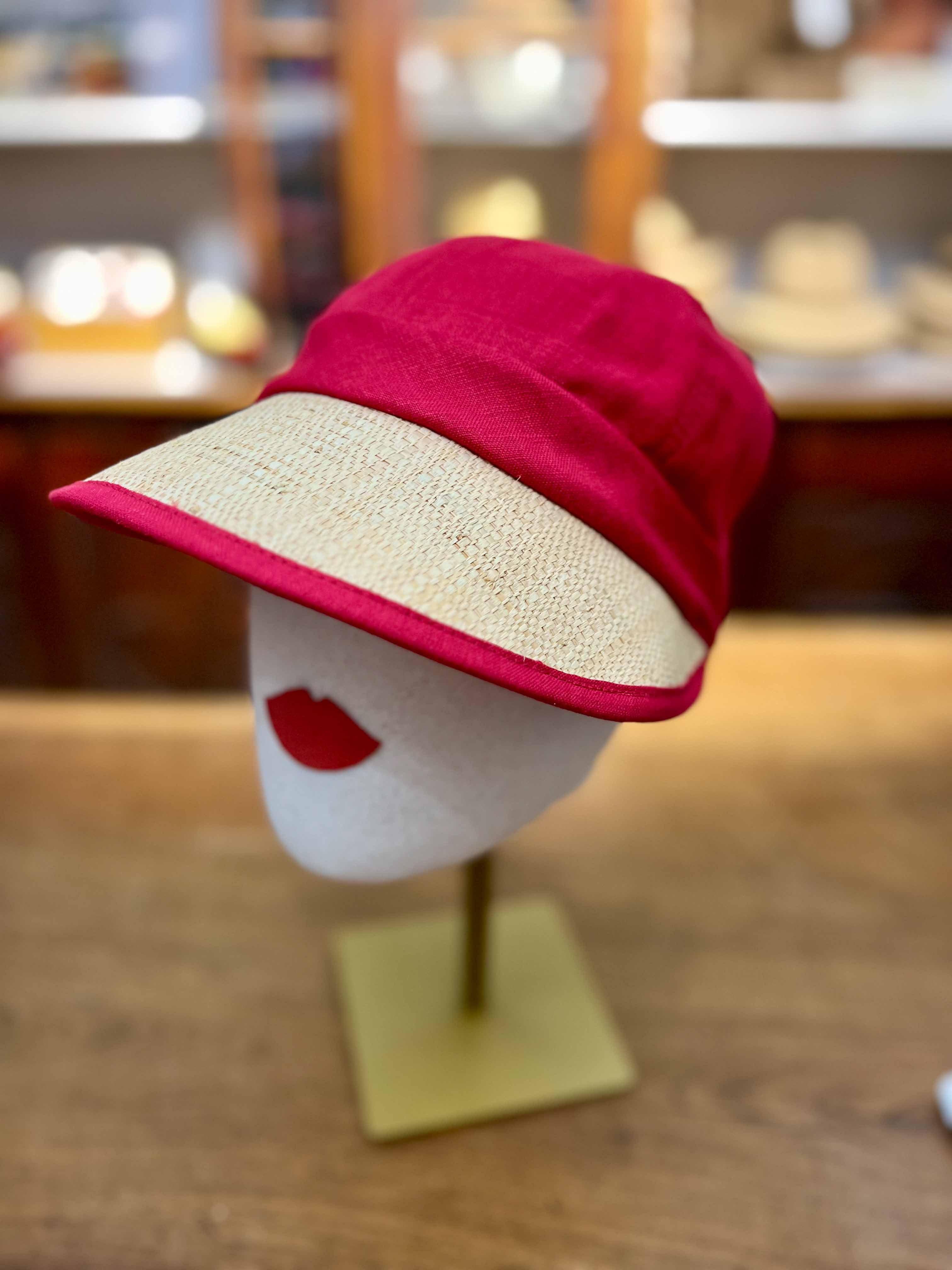 Cappello Donna Con Visiera Rosso