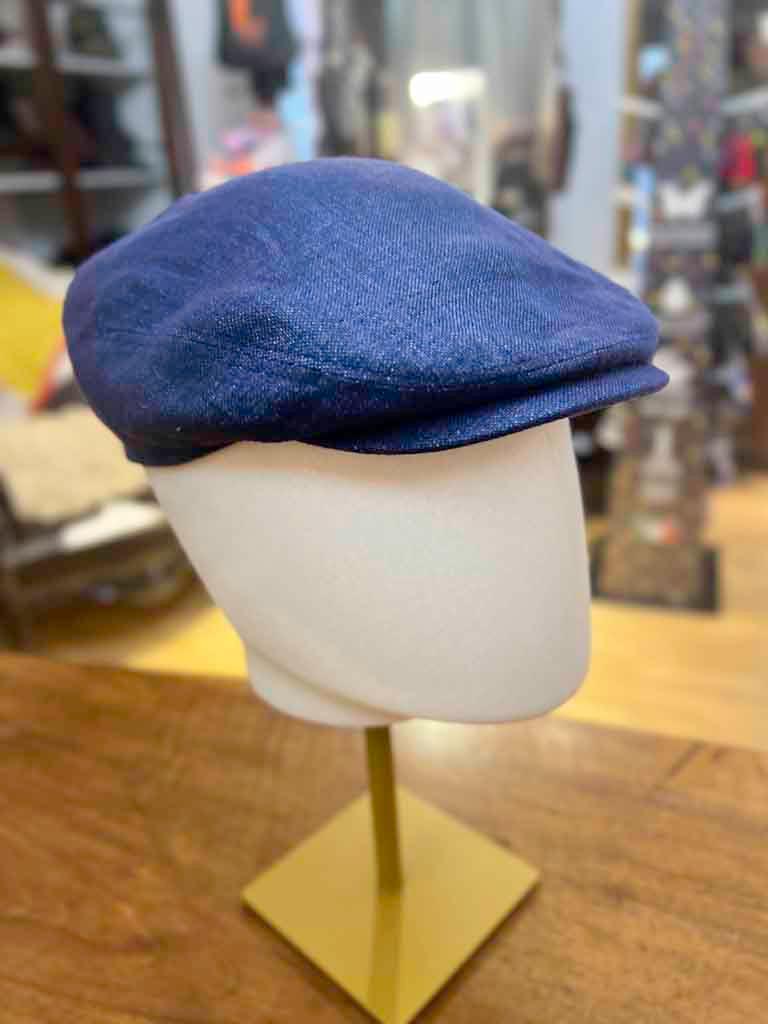 Blue Patchwork Irish Flat Cap