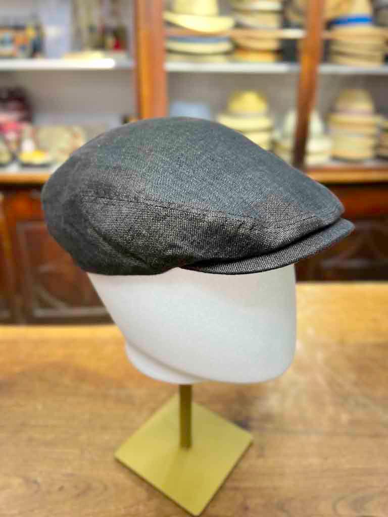 Blue Patchwork Irish Flat Cap