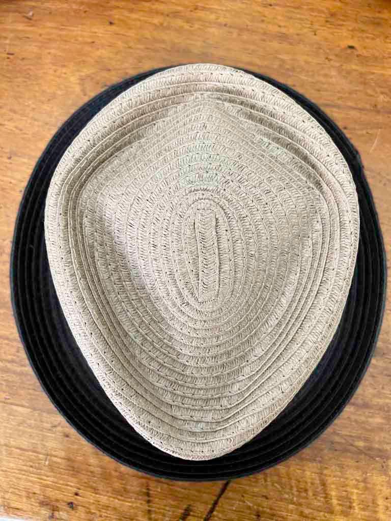 Cappello Estivo Pork Pie Diamante Bicolor