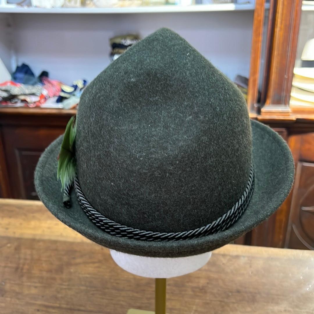 CAPPELLO ALPINO "TRE FOSSE" VERDE LODEN - Cappelleria Bacca