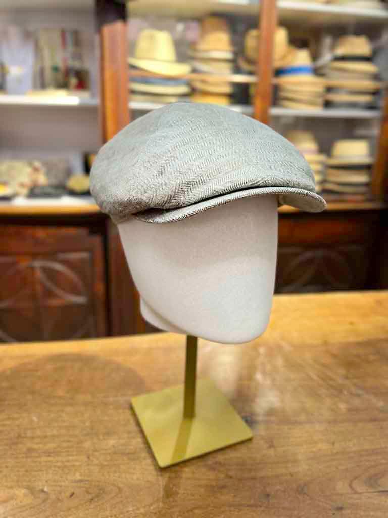 Blue Patchwork Irish Flat Cap