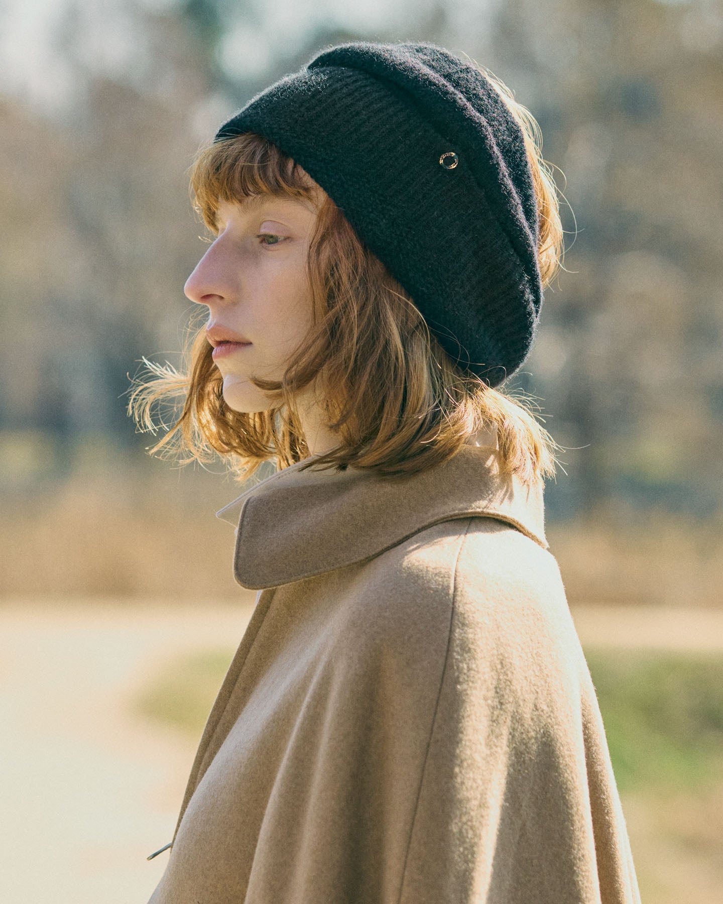Collo/Beanie Trasformabile In Maglia Di Cashmere