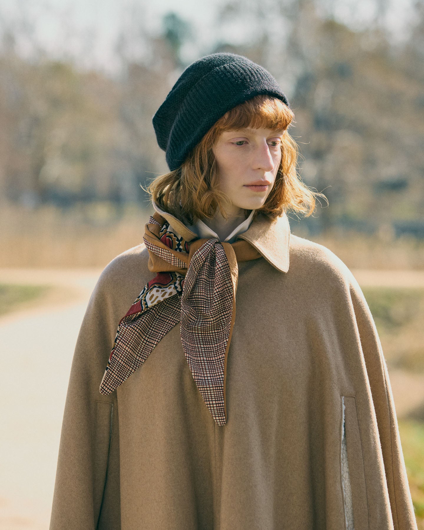 Collo/Beanie Trasformabile In Maglia Di Cashmere