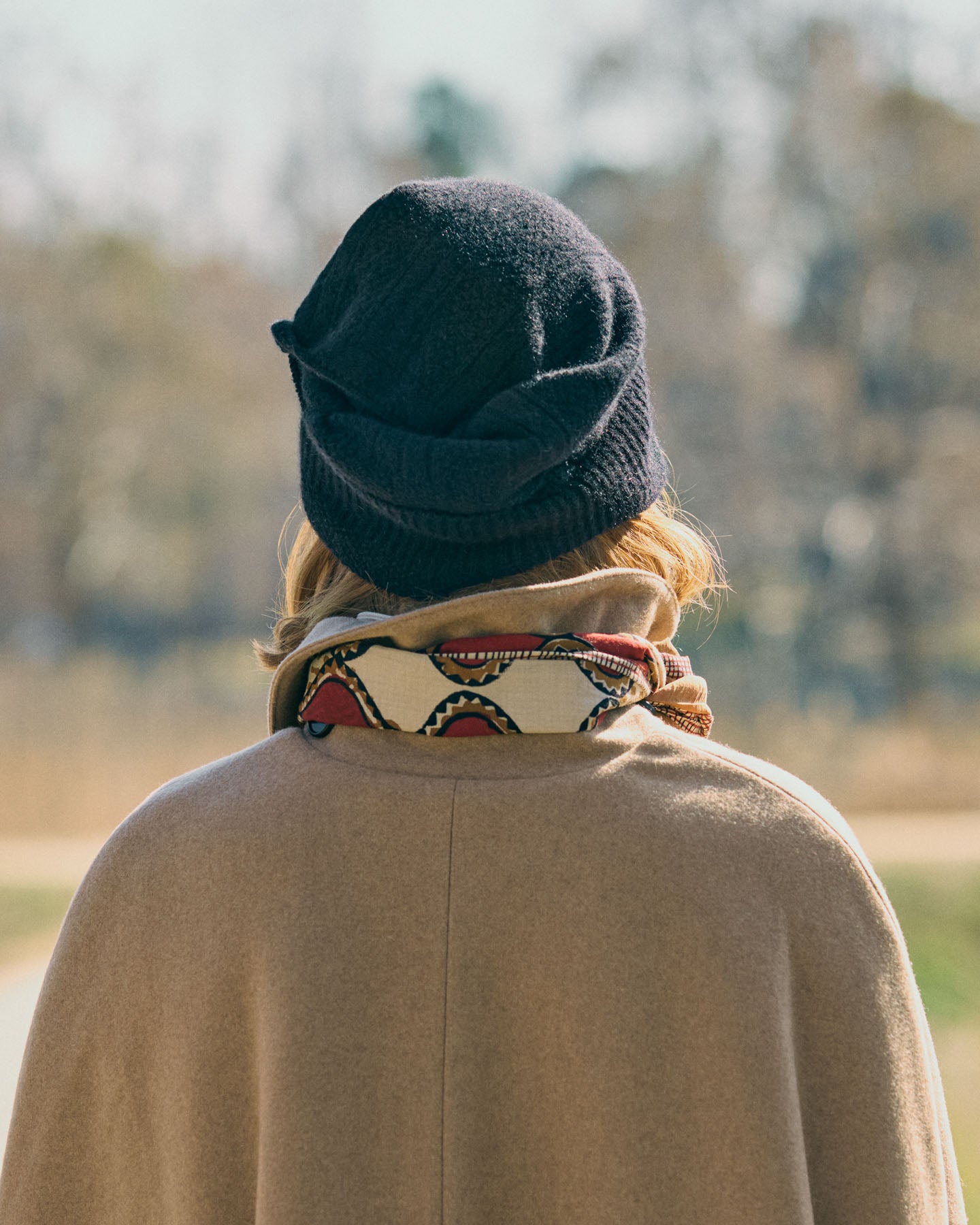 Collo/Beanie Trasformabile In Maglia Di Cashmere