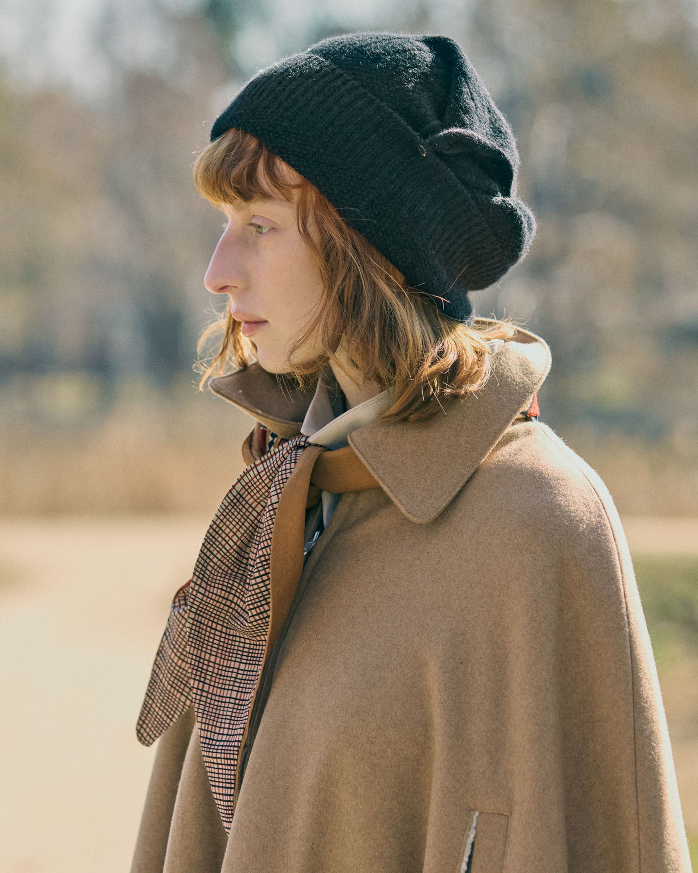 Collo/Beanie Trasformabile In Maglia Di Cashmere