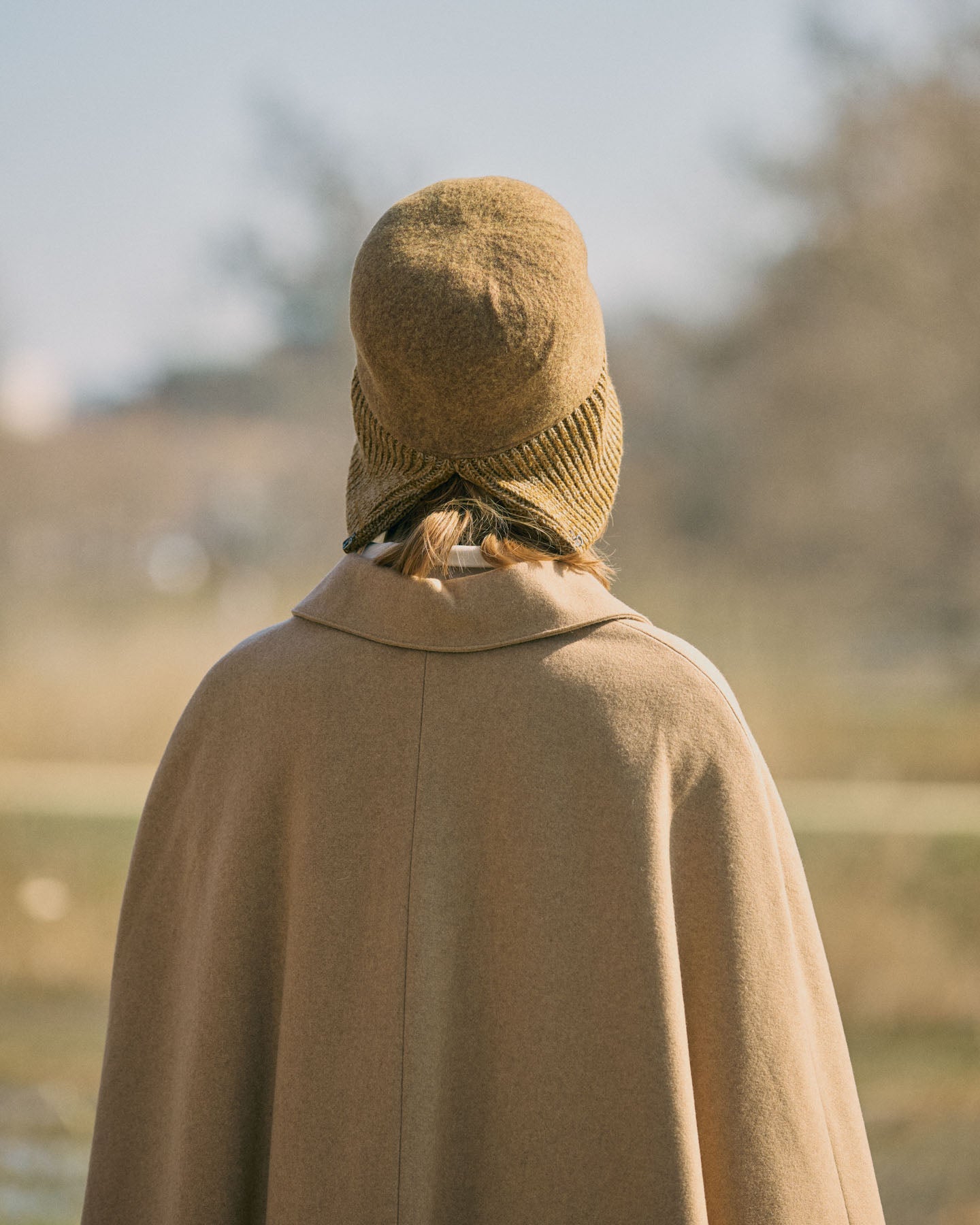 Berretto In Lana Cotta Con Risvolto In Maglia