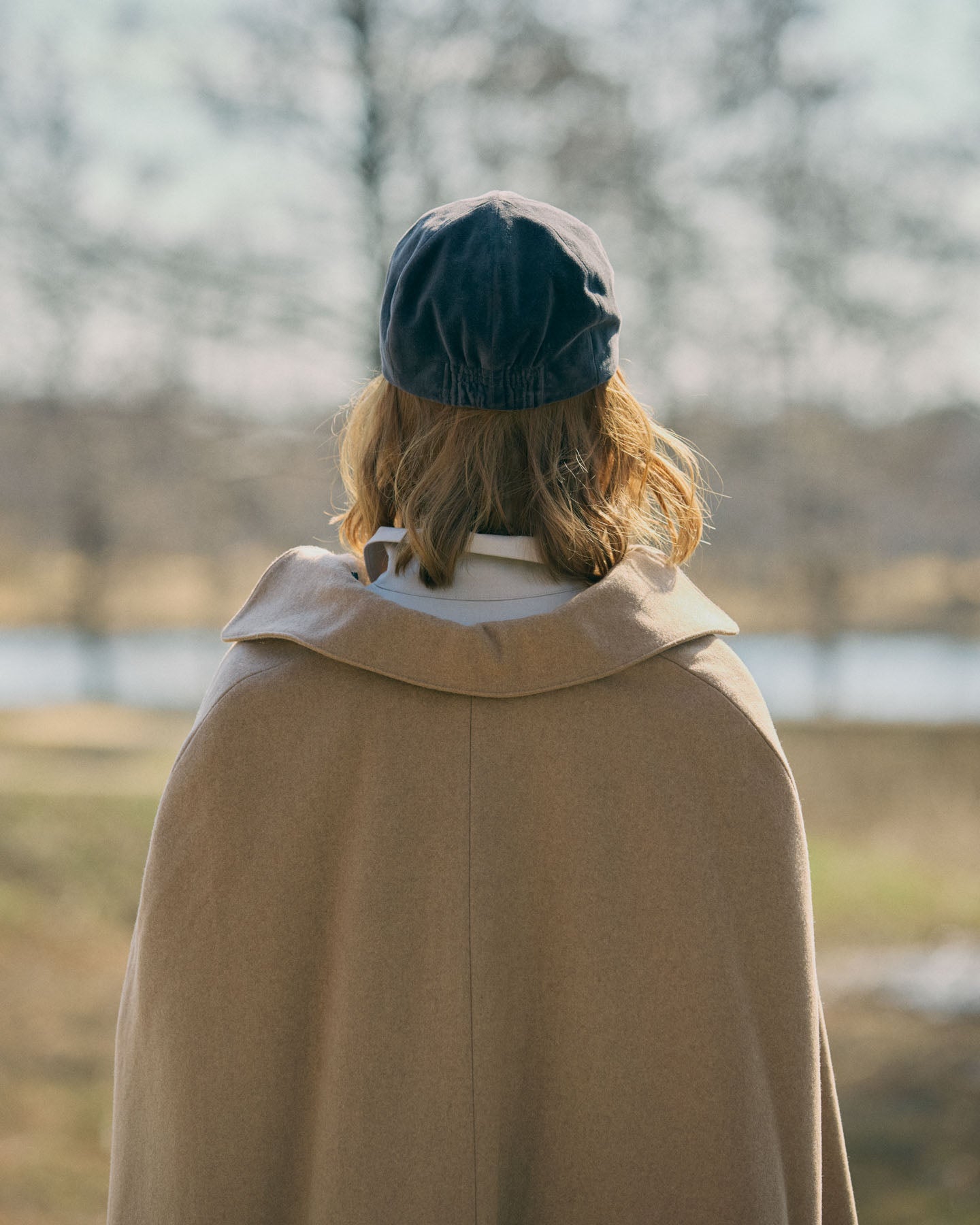 Berretto In Velluto Con Visiera