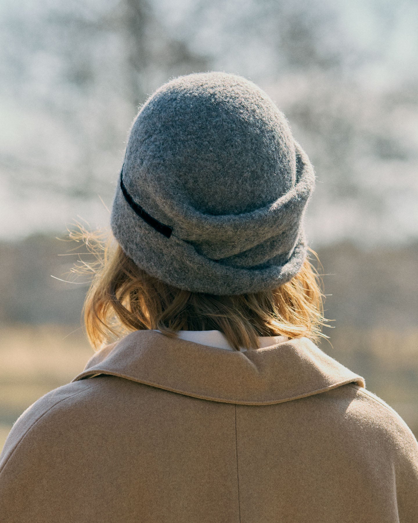 Berretto In panno Di Alpaca E Lana