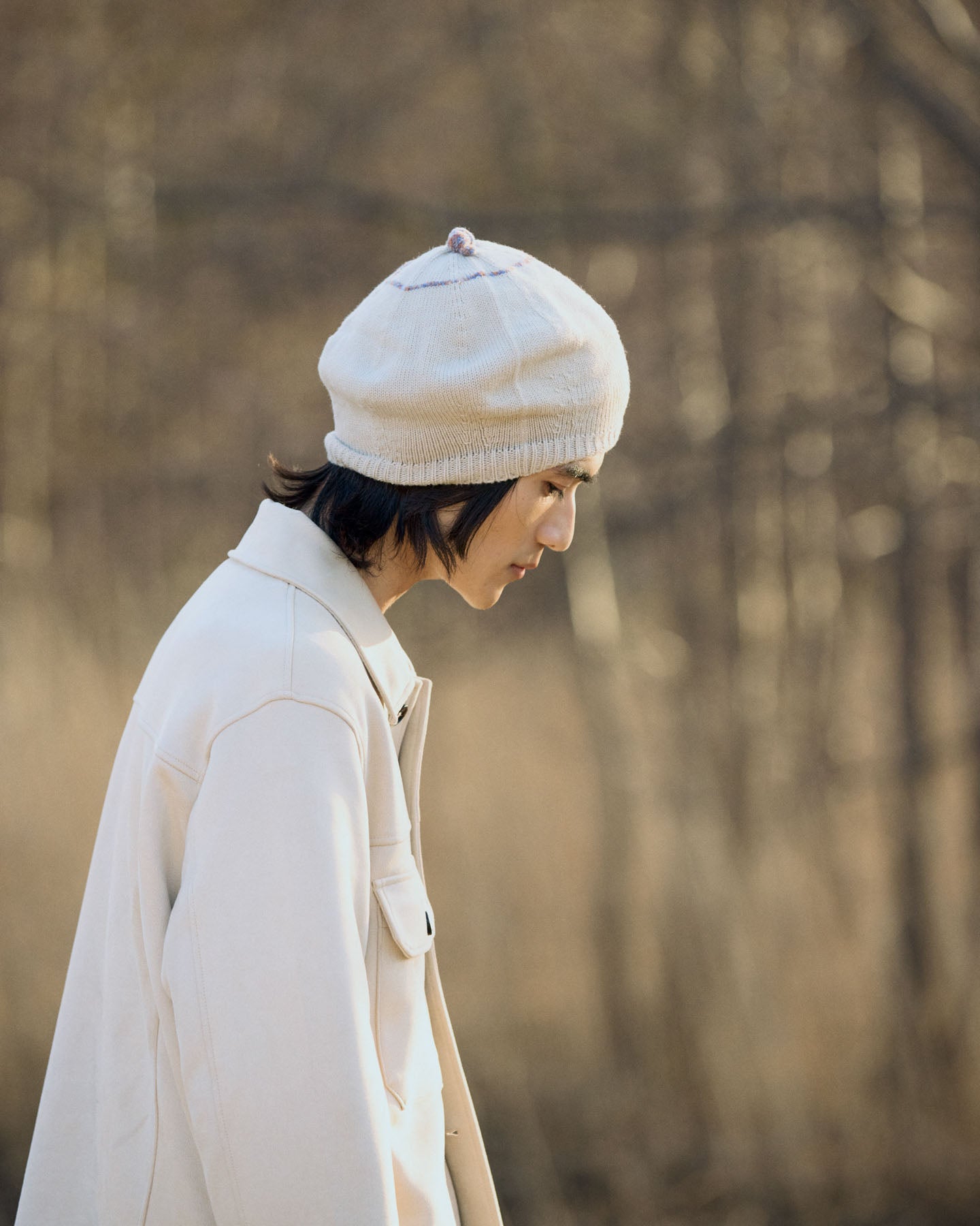 Basco Donna In Maglia Di Lana Con Dettaglio