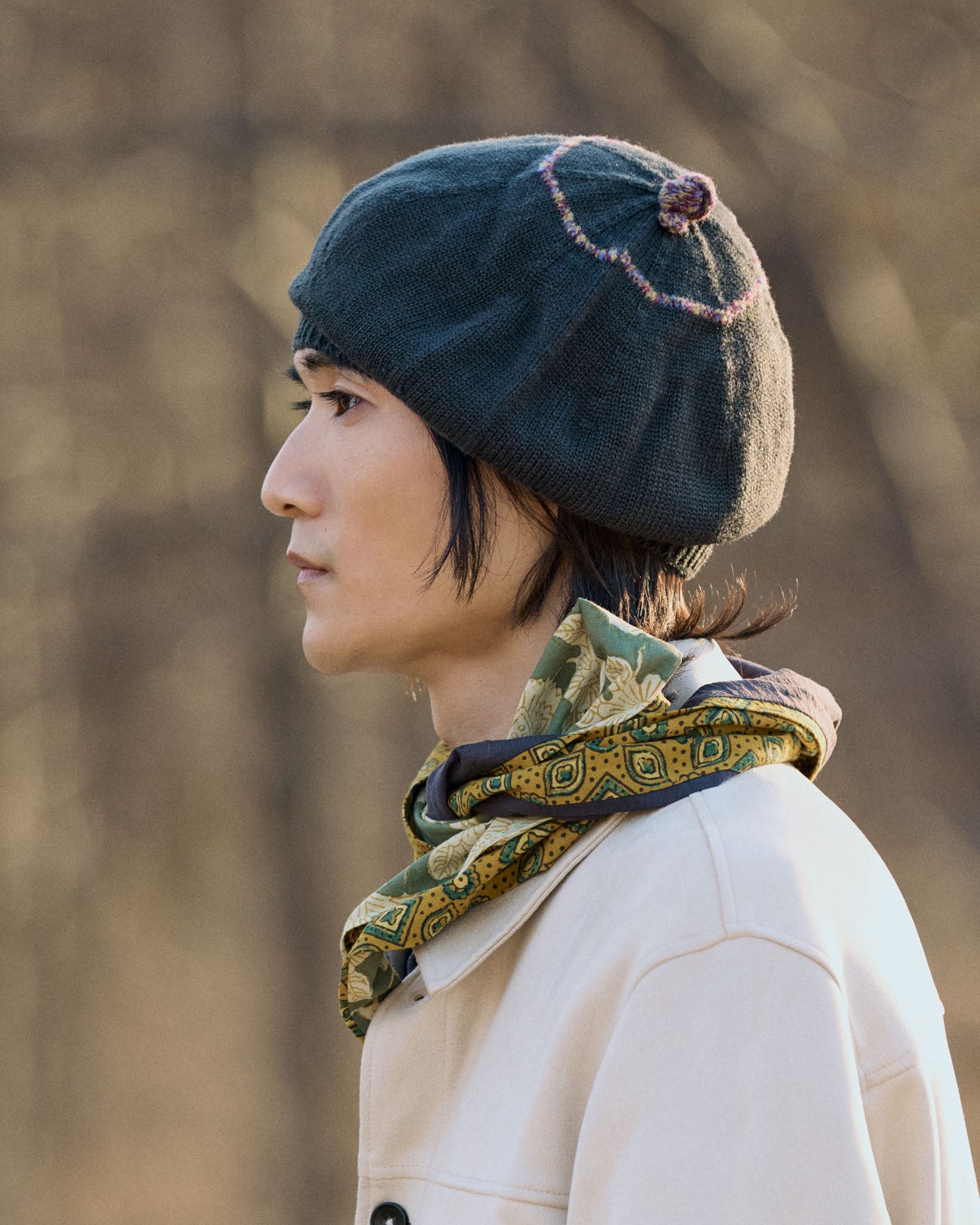 Basco Donna In Maglia Di Lana Con Dettaglio