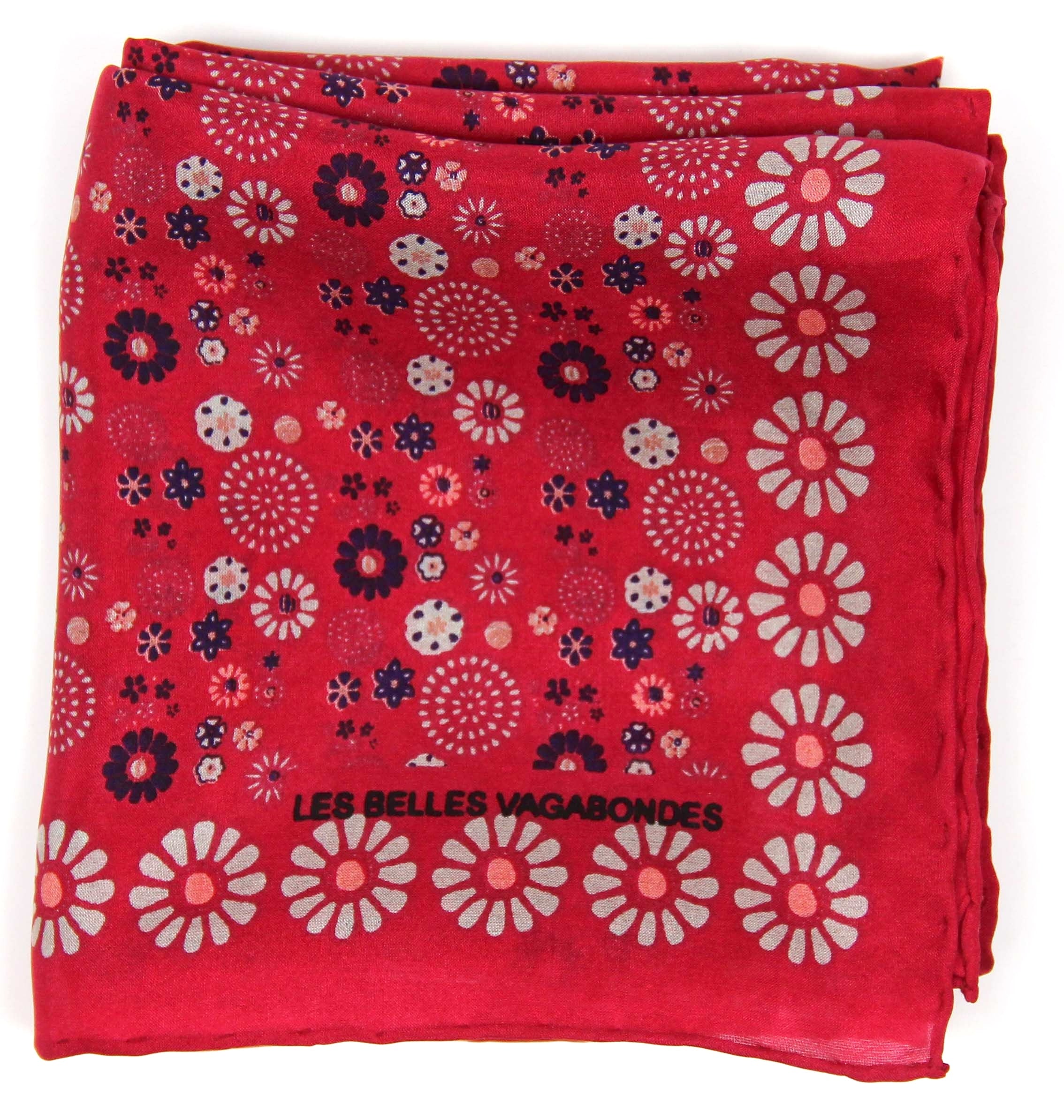 Foulard in Pura Seta 50x50 cm Hanami In Scatola Vintage - Cappelleria Bacca