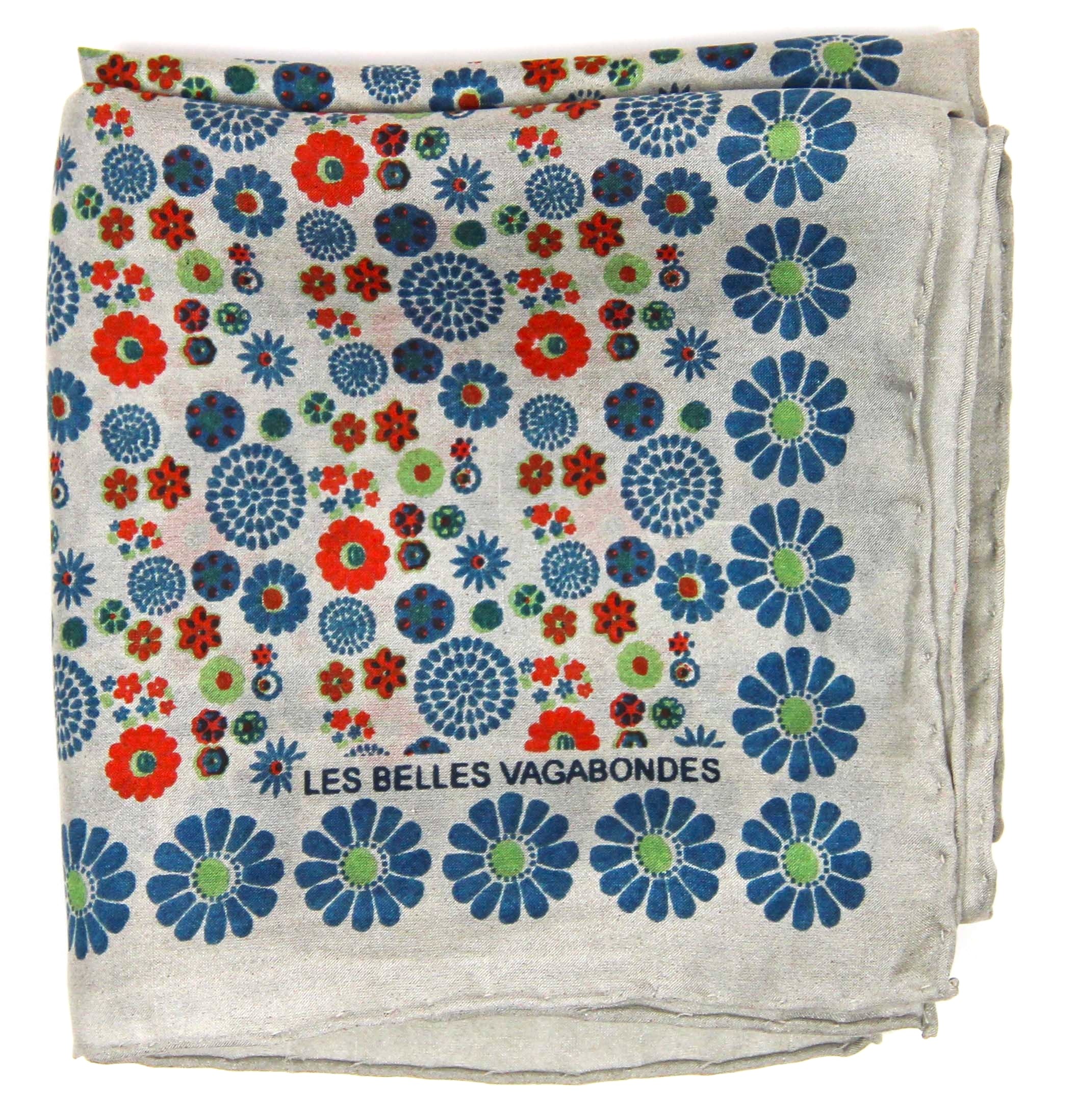 Foulard in Pura Seta 50x50 cm Hanami In Scatola Vintage