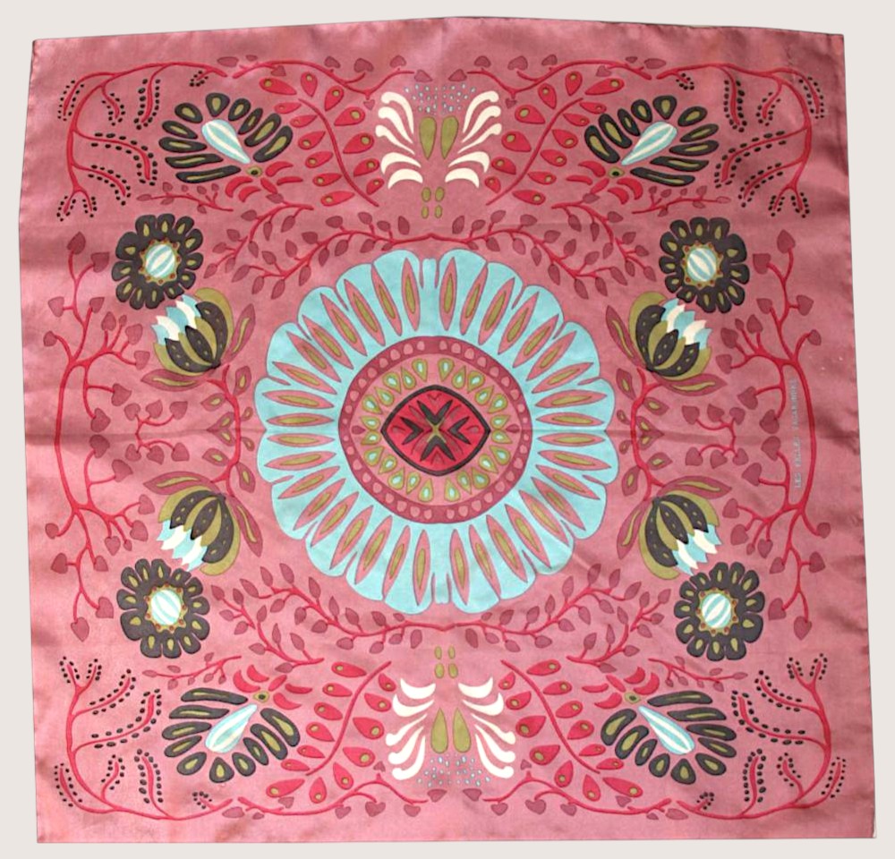 Foulard in Pura Seta 50x50 cm Marushka In Scatola Vintage - Cappelleria Bacca