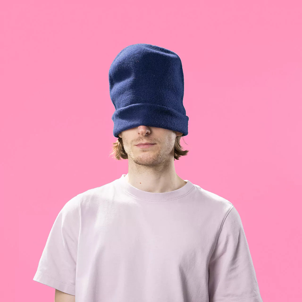 Berretto Beanie In Panno Di Lana "Nero" Kopka